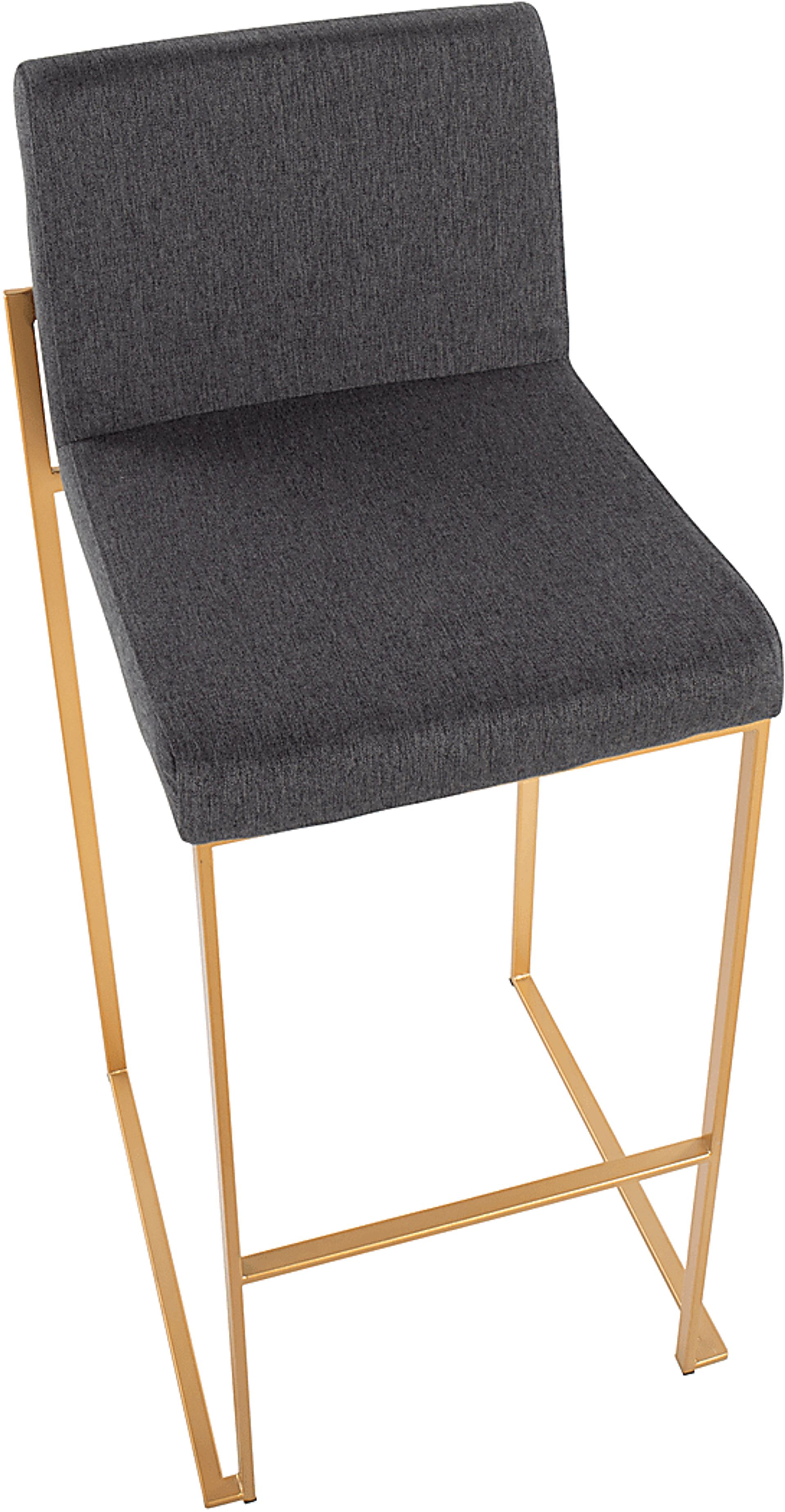 Arelane I Charcoal Barstool, Set of 2 - Image 7