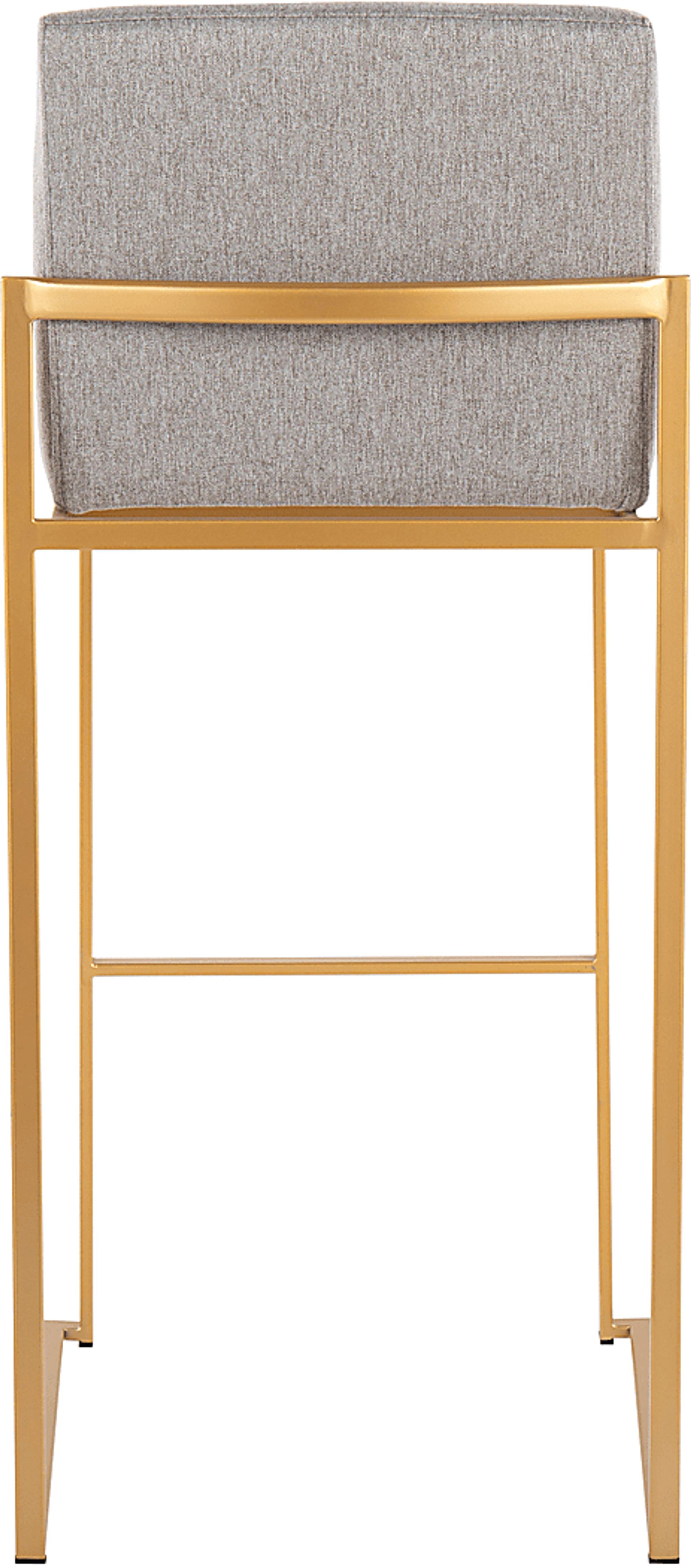 Arelane I Gray Barstool, Set of 2 - Image 5