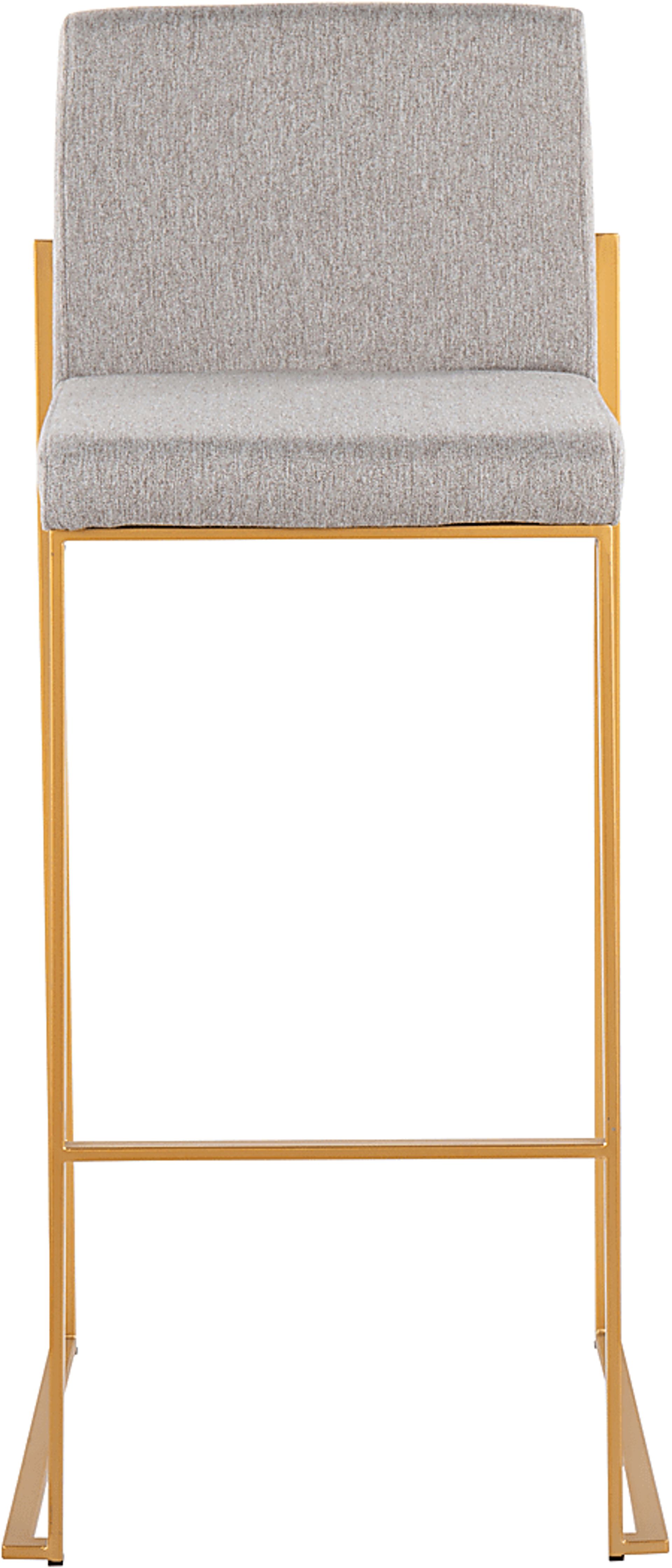 Arelane I Gray Barstool, Set of 2 - Image 6