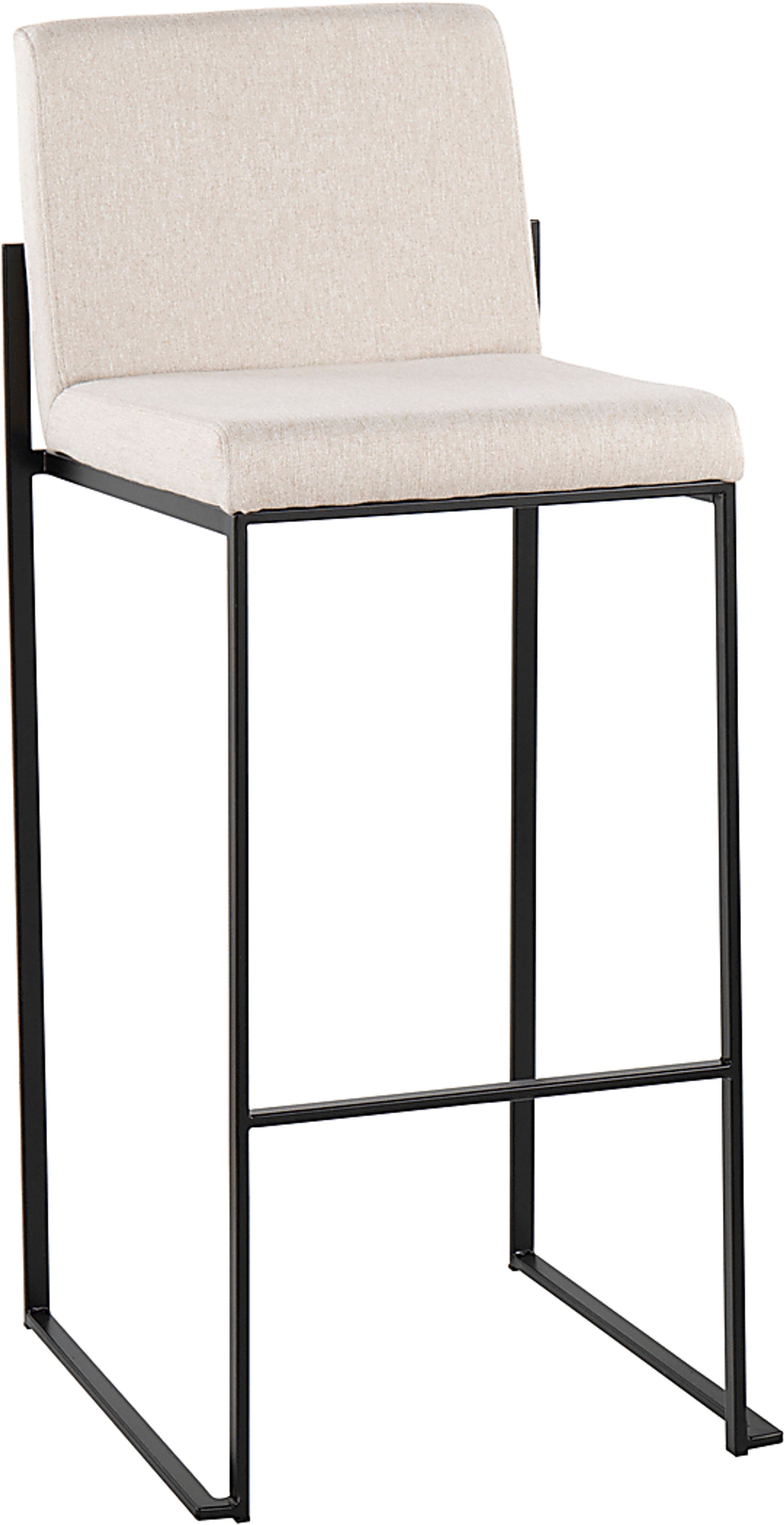 Arelane II Beige Barstool, Set of 2 - Image 2
