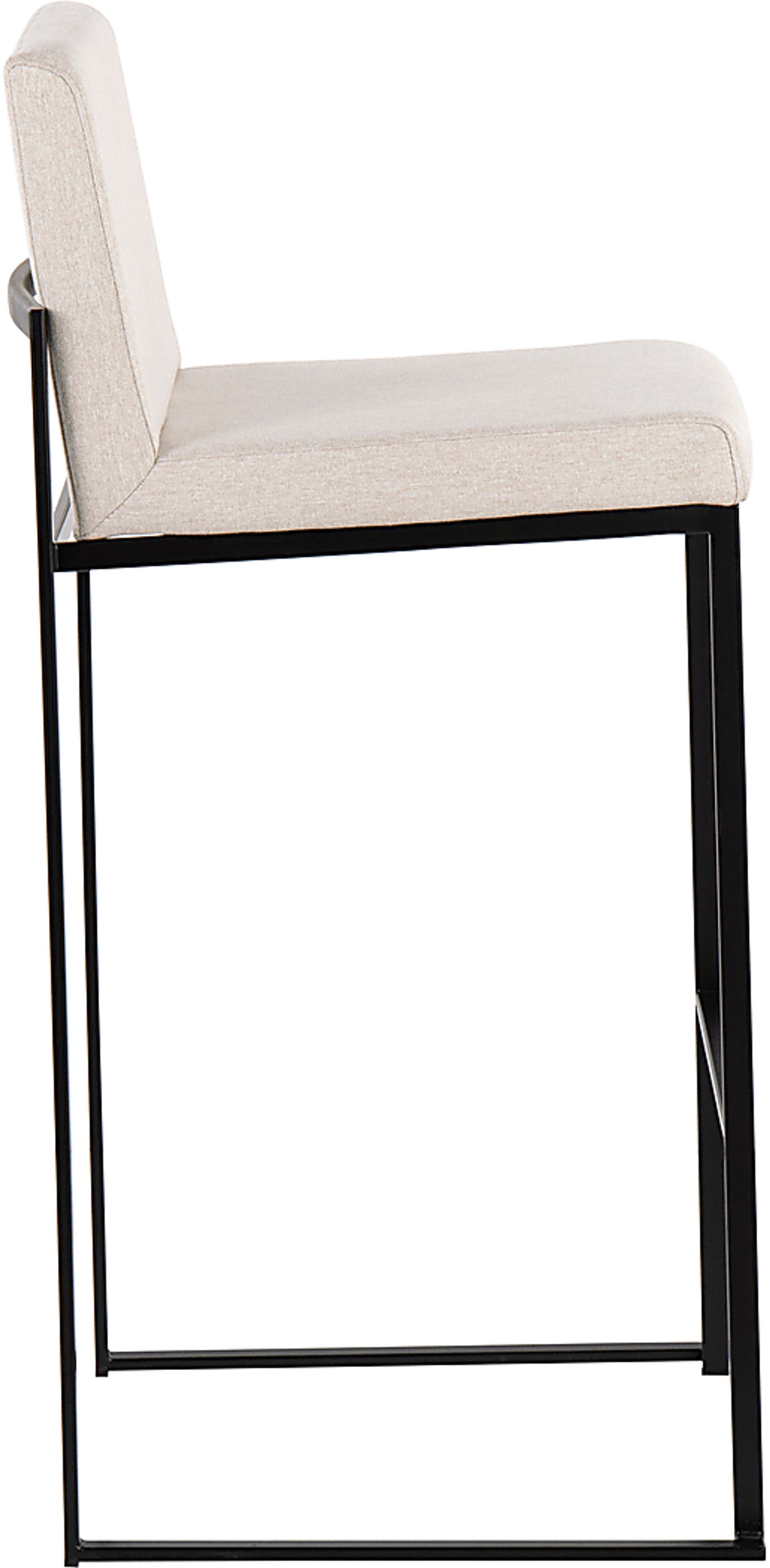 Arelane II Beige Barstool, Set of 2 - Image 3