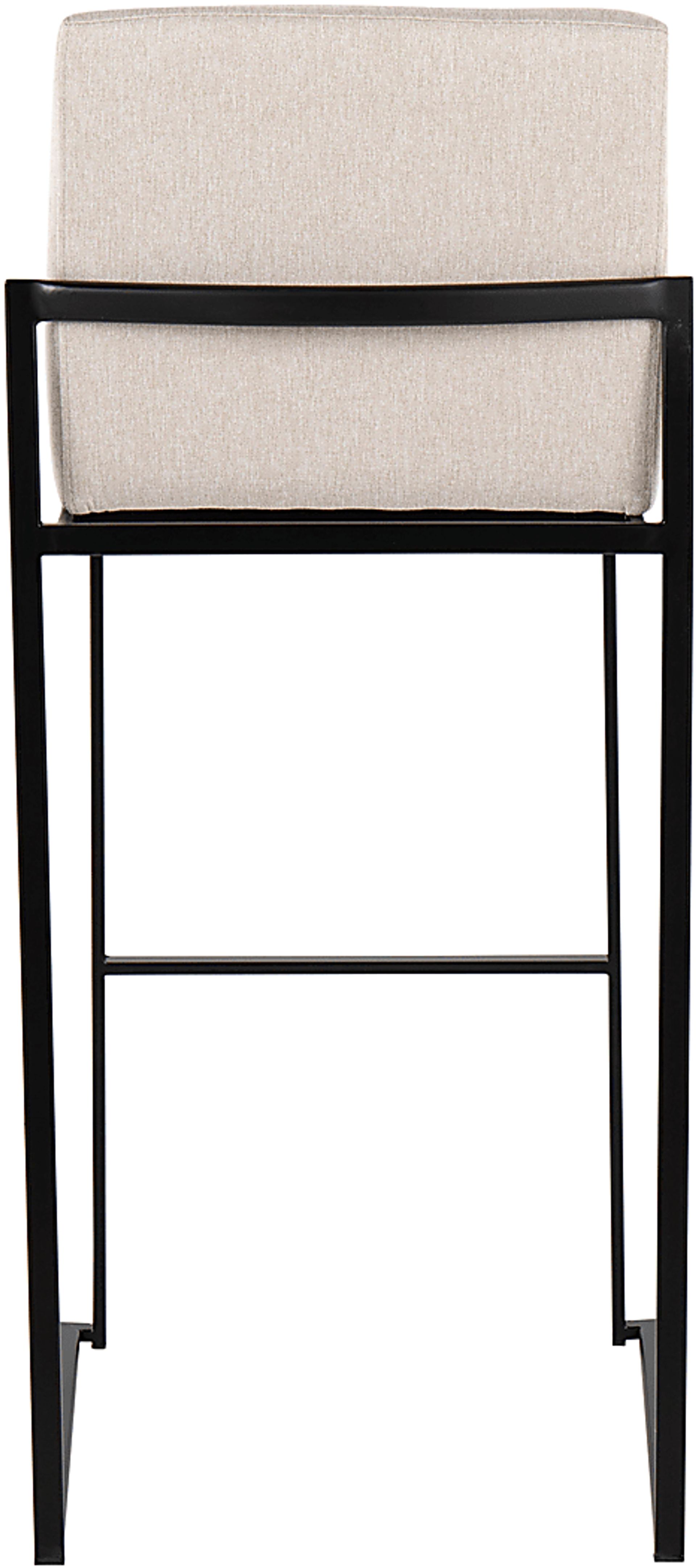 Arelane II Beige Barstool, Set of 2 - Image 5