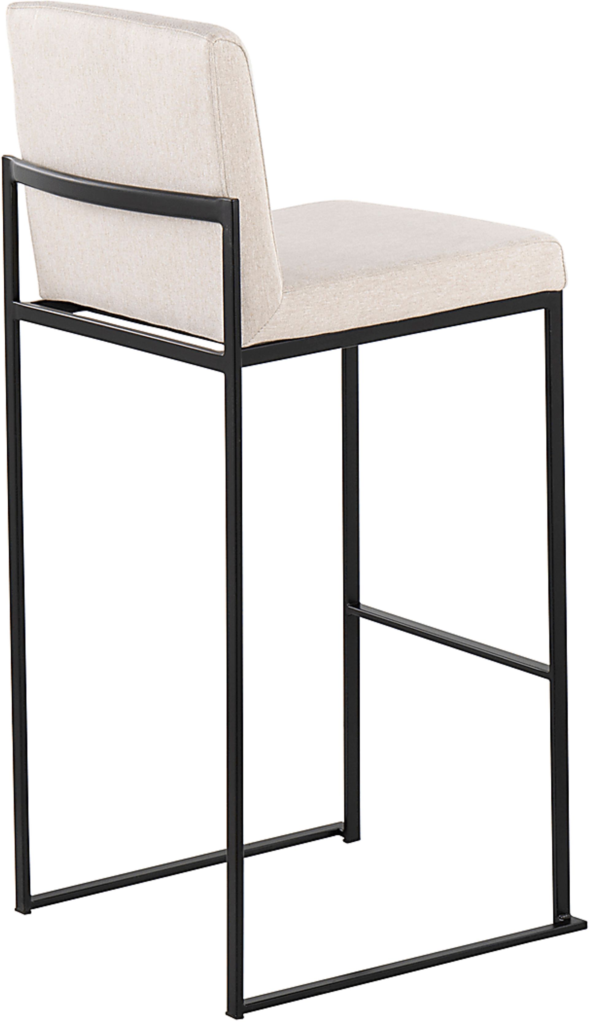 Arelane II Beige Barstool, Set of 2 - Image 7