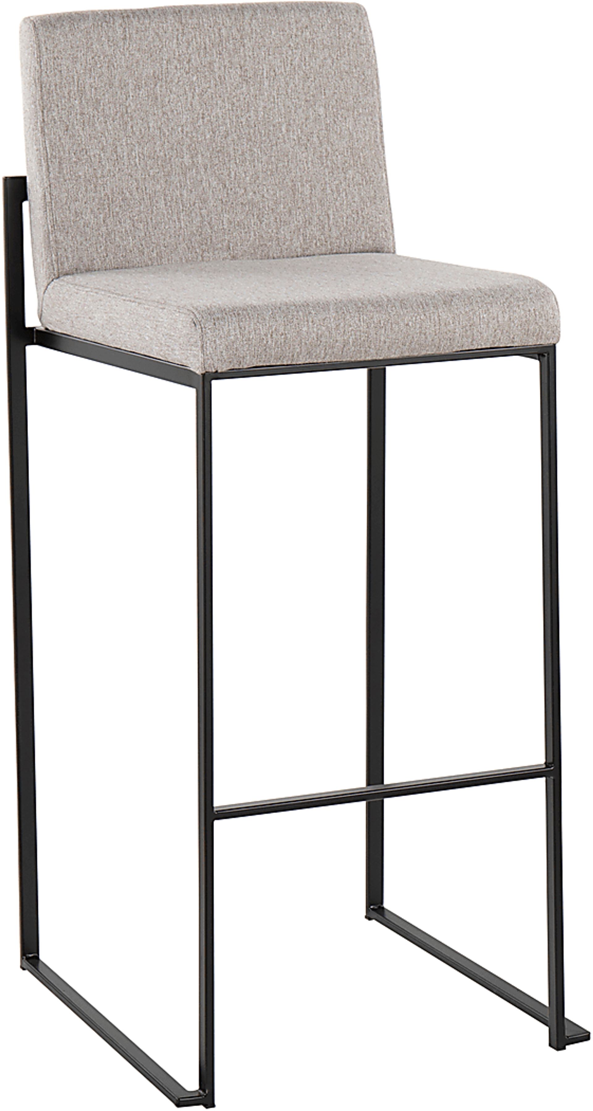 Arelane II Gray Barstool, Set of 2 - Image 2