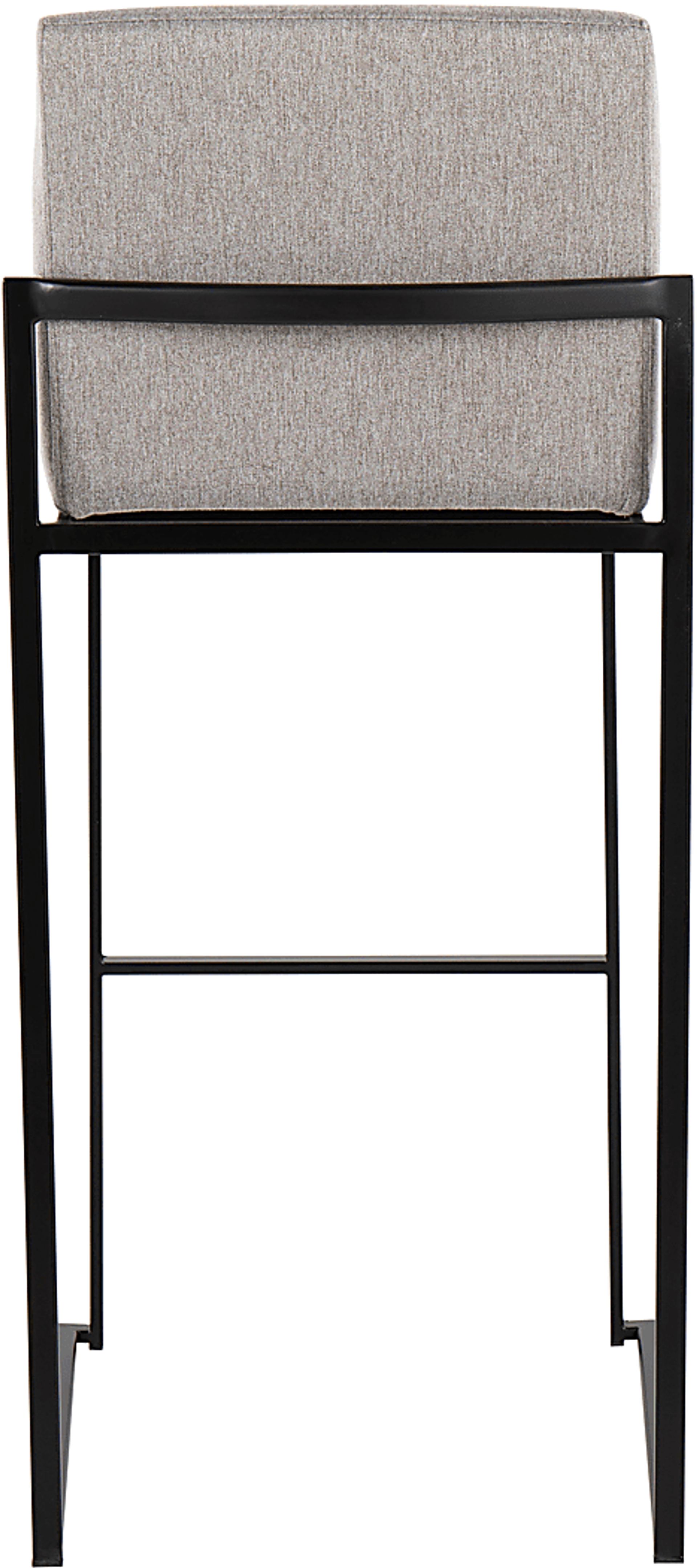 Arelane II Gray Barstool, Set of 2 - Image 6