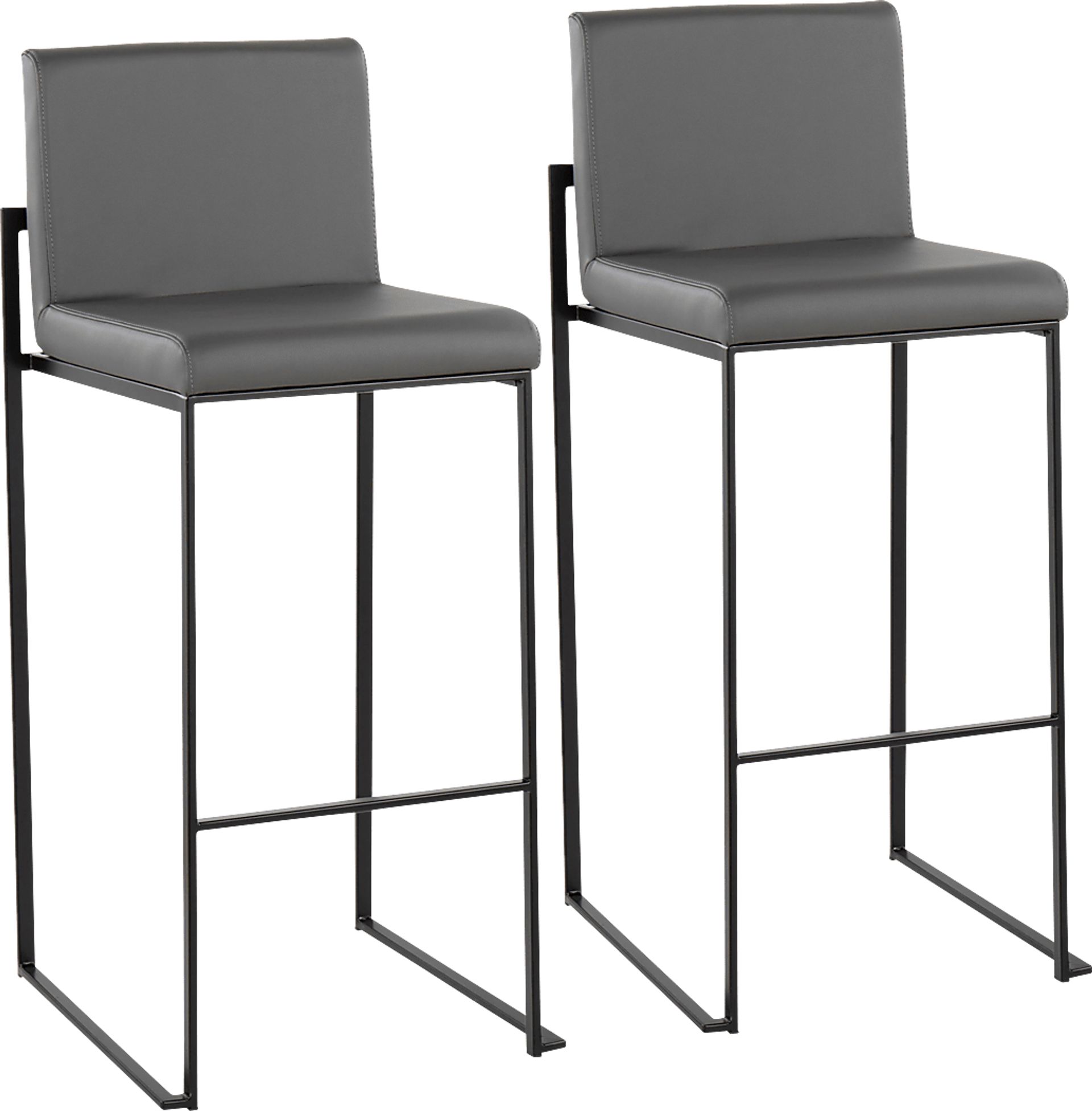 Arelane III Dark Gray Barstool, Set of 2 - Image 1