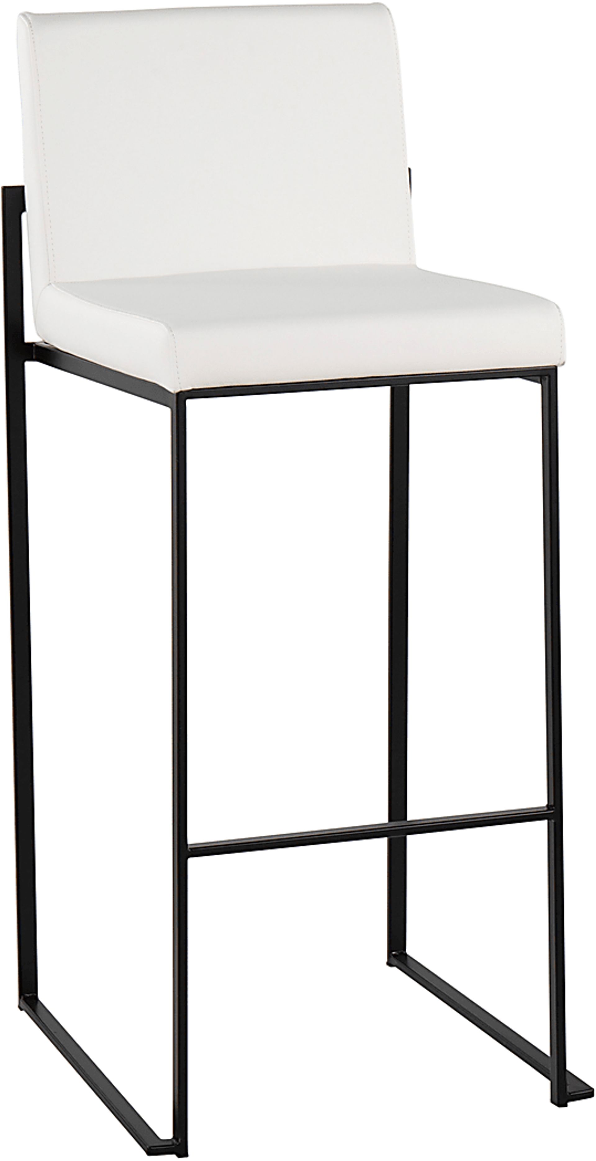 Arelane III White Barstool, Set of 2 - Image 2