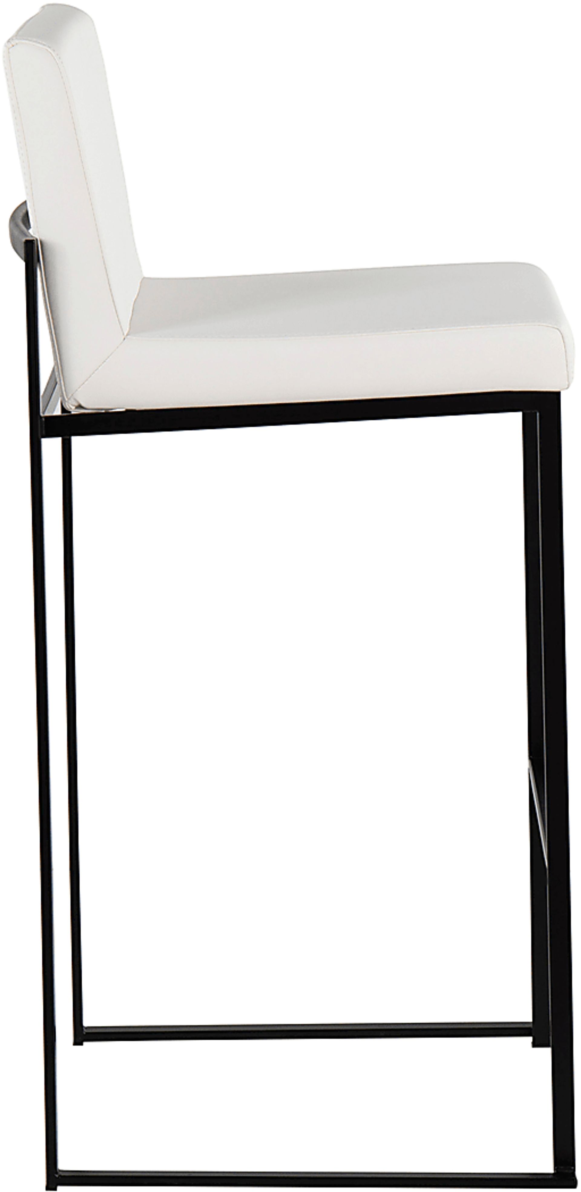Arelane III White Barstool, Set of 2 - Image 3