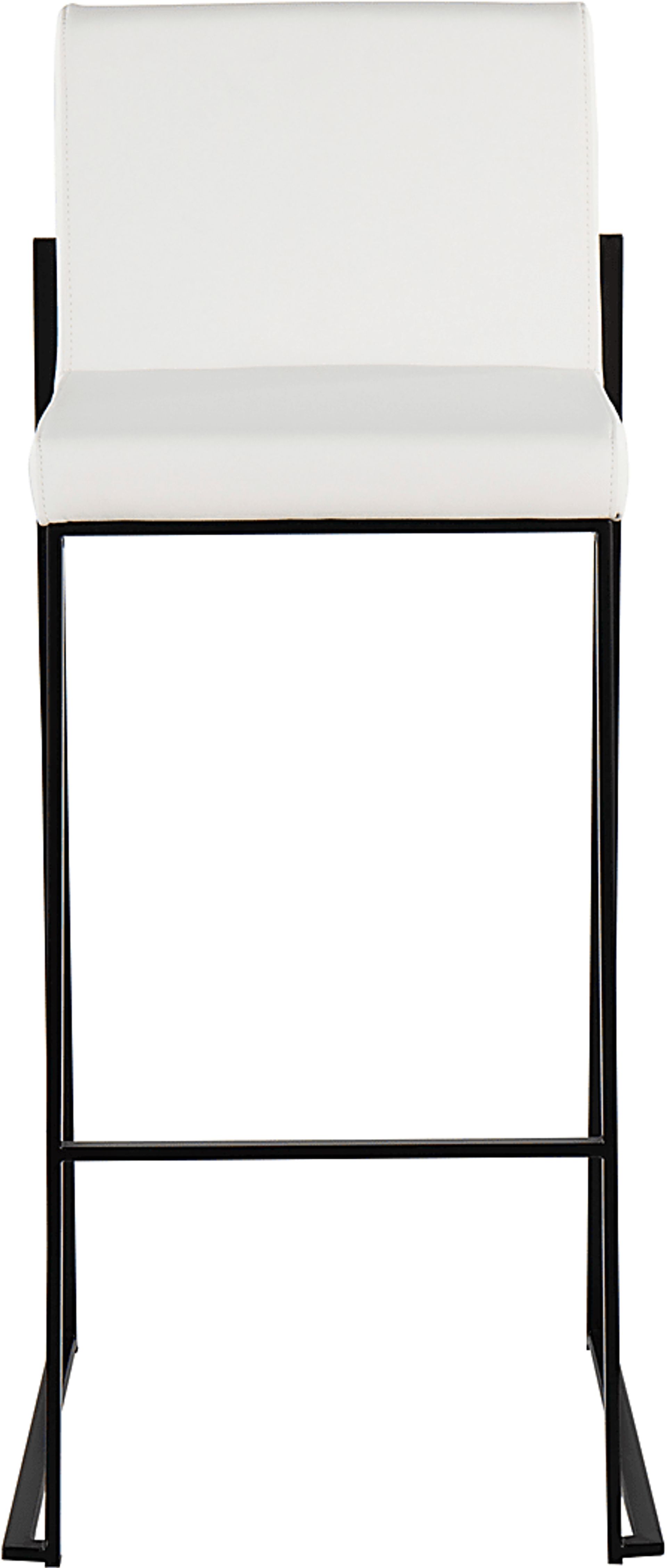 Arelane III White Barstool, Set of 2 - Image 4