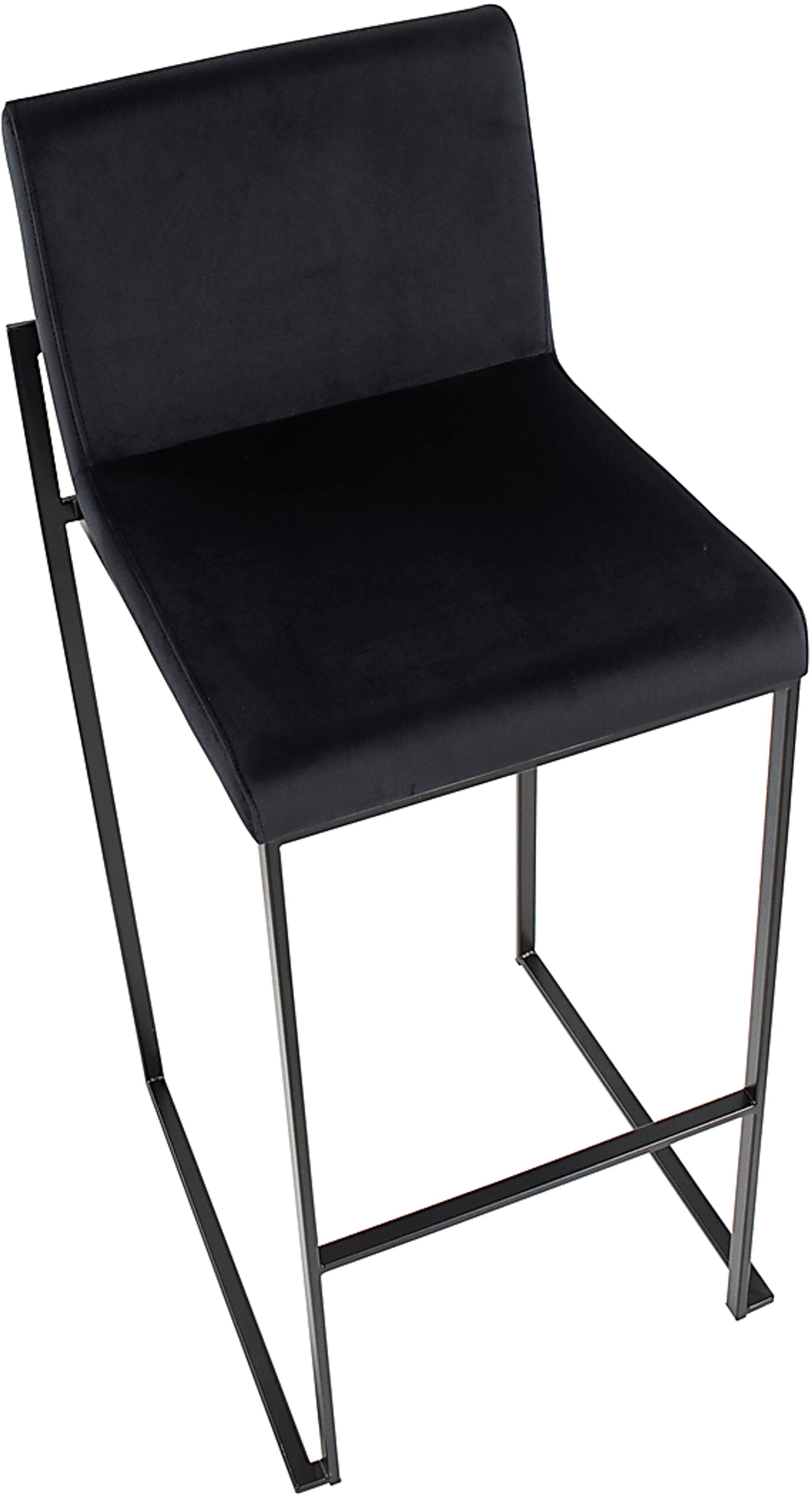 Arelane IV Black Barstool, Set of 2 - Image 4
