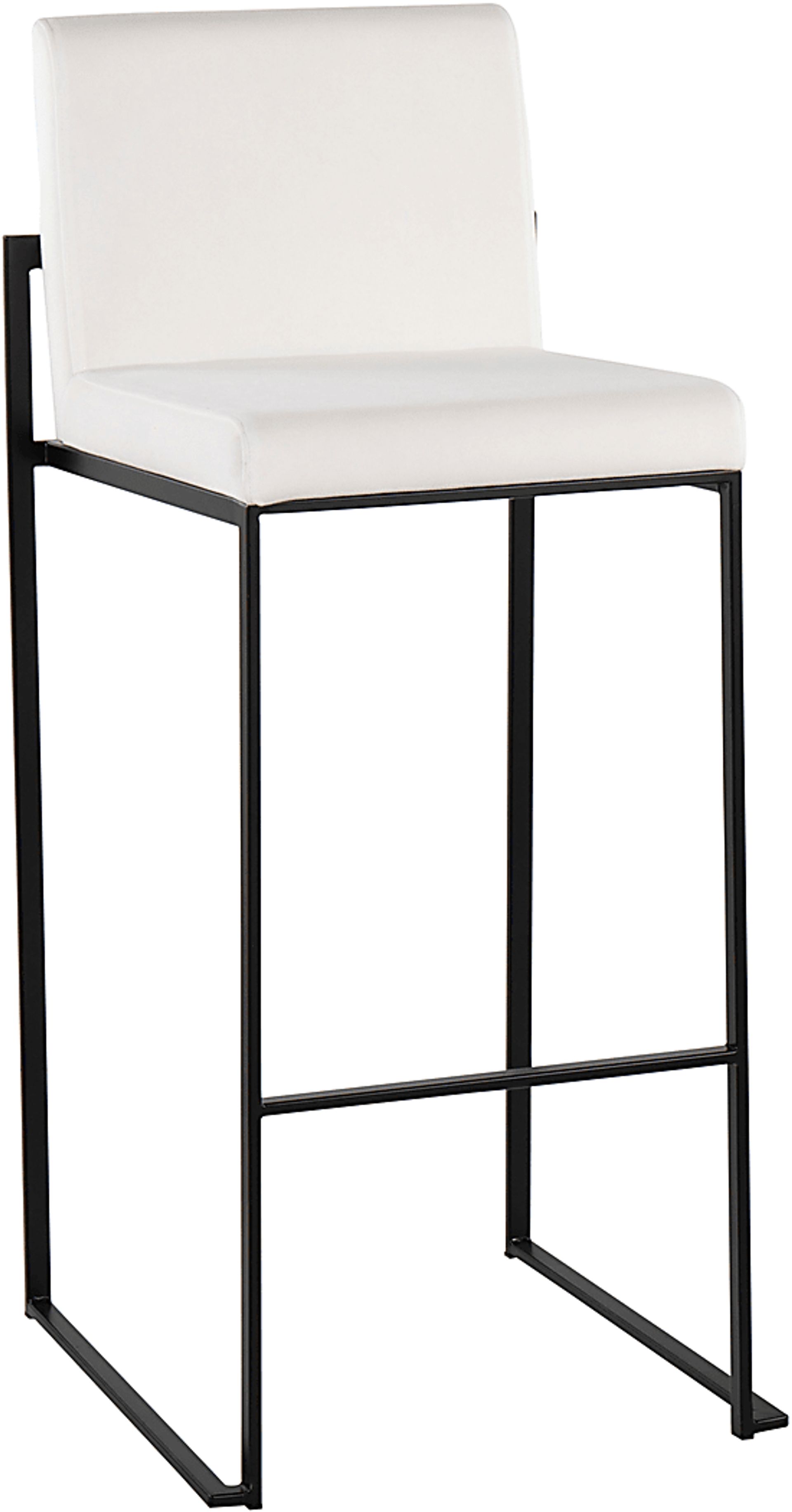 Arelane IV White Barstool, Set of 2 - Image 2