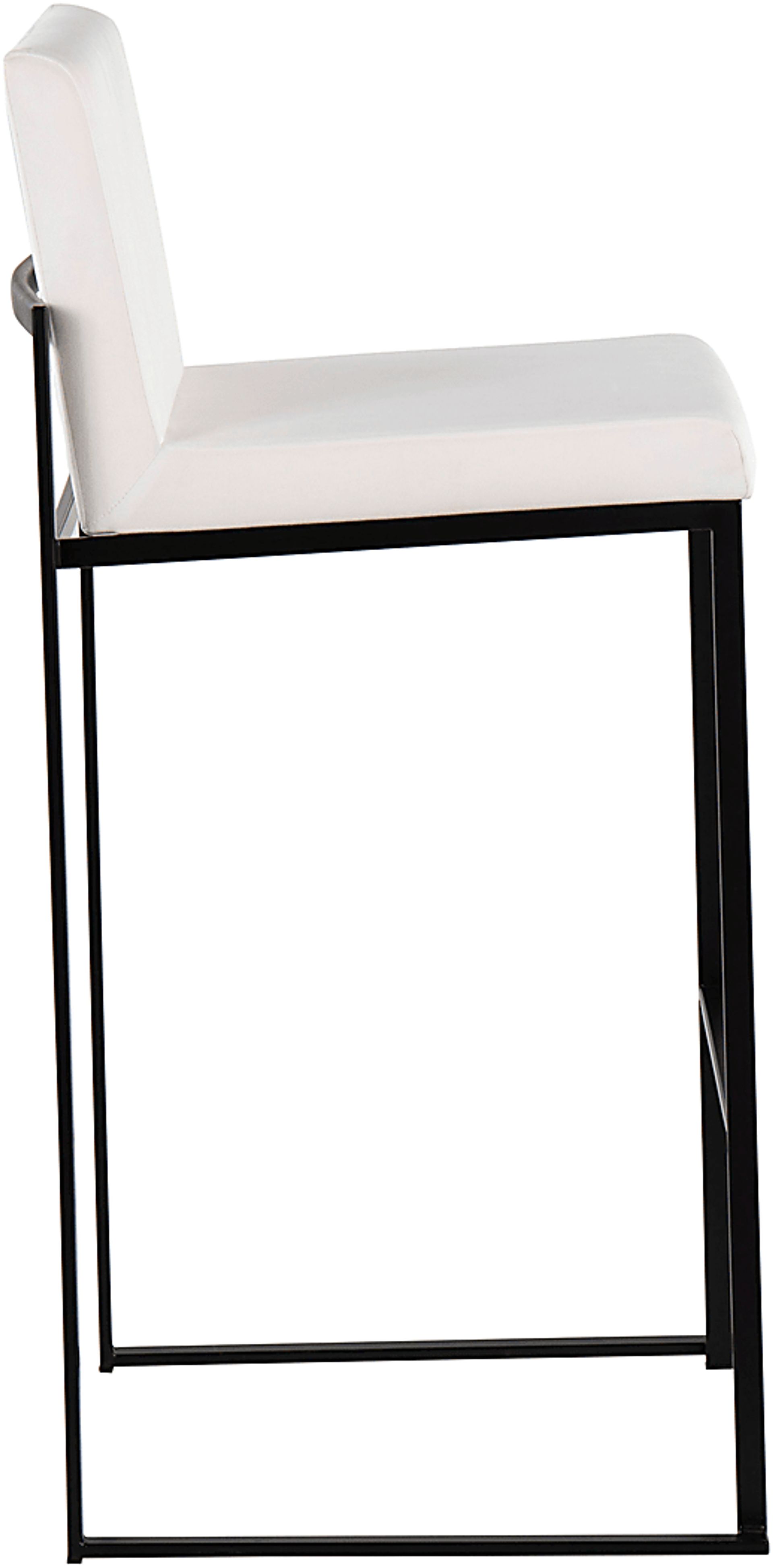 Arelane IV White Barstool, Set of 2 - Image 3