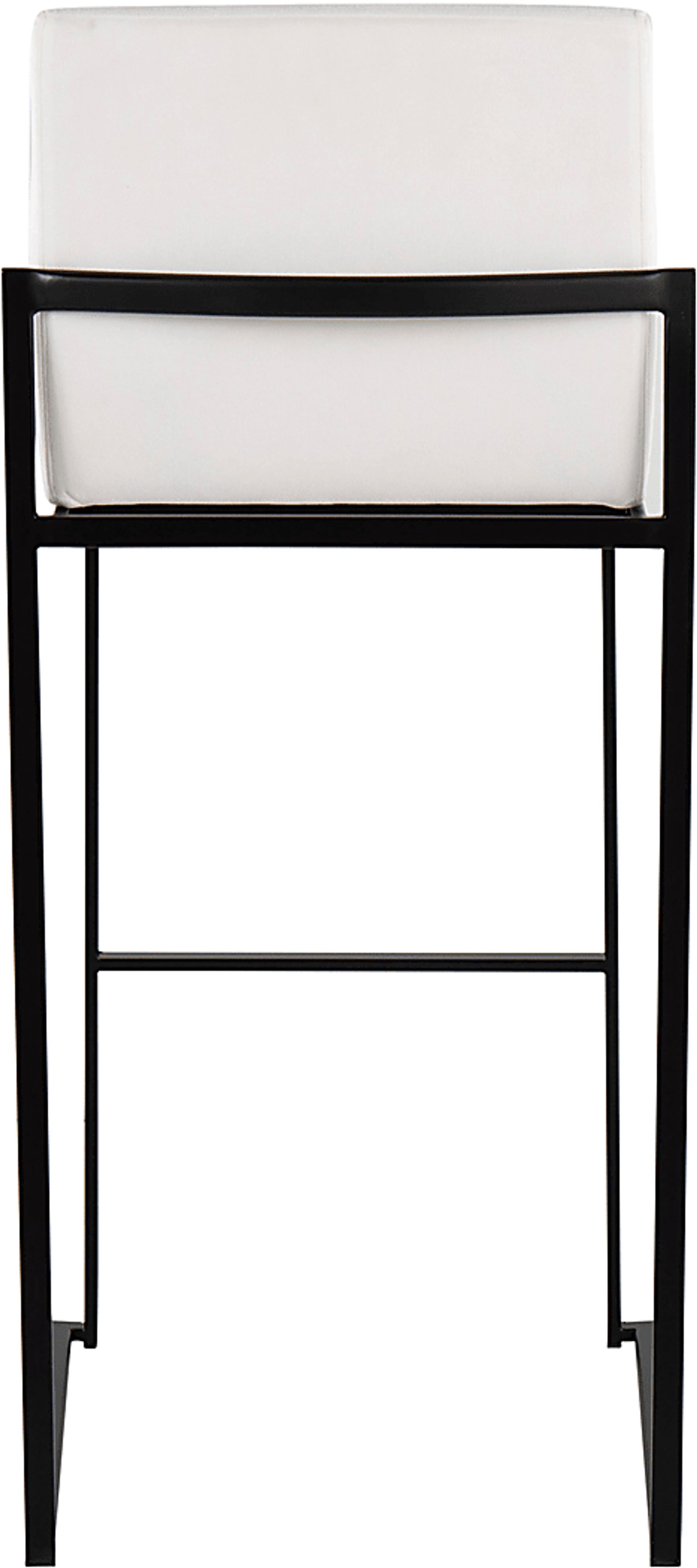 Arelane IV White Barstool, Set of 2 - Image 6