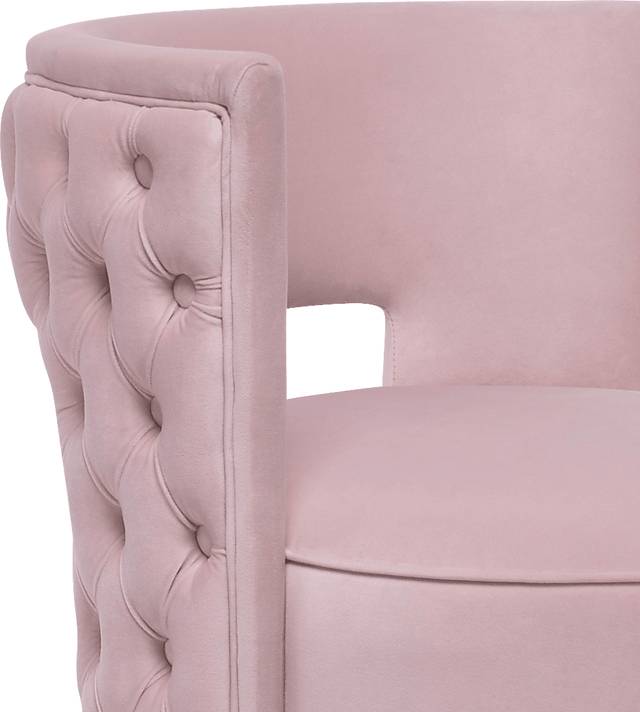 Arelia Lynn Blush Accent Chair - Thumbnail - Image 4