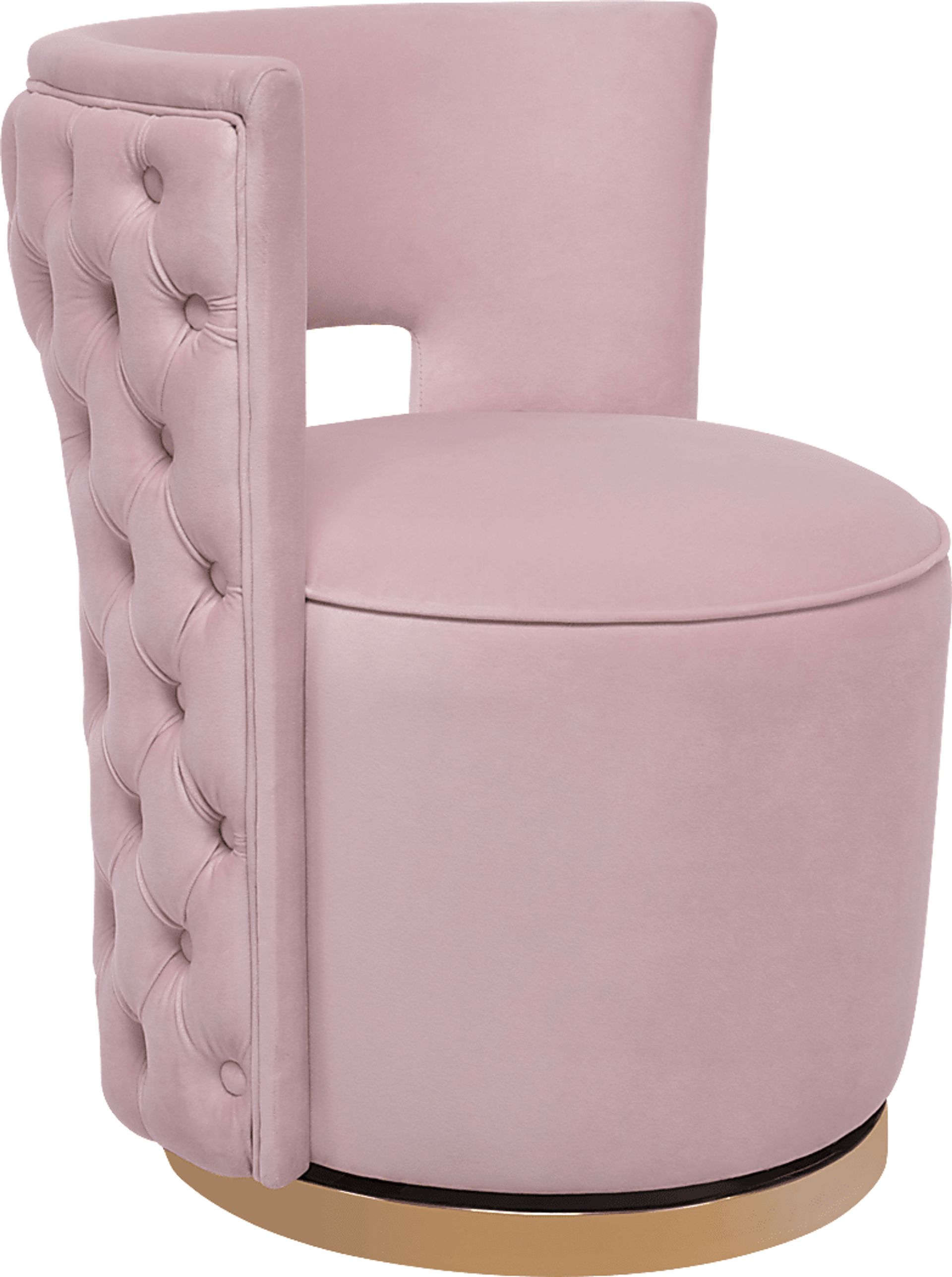 Arelia Lynn Blush Accent Chair - Image 1