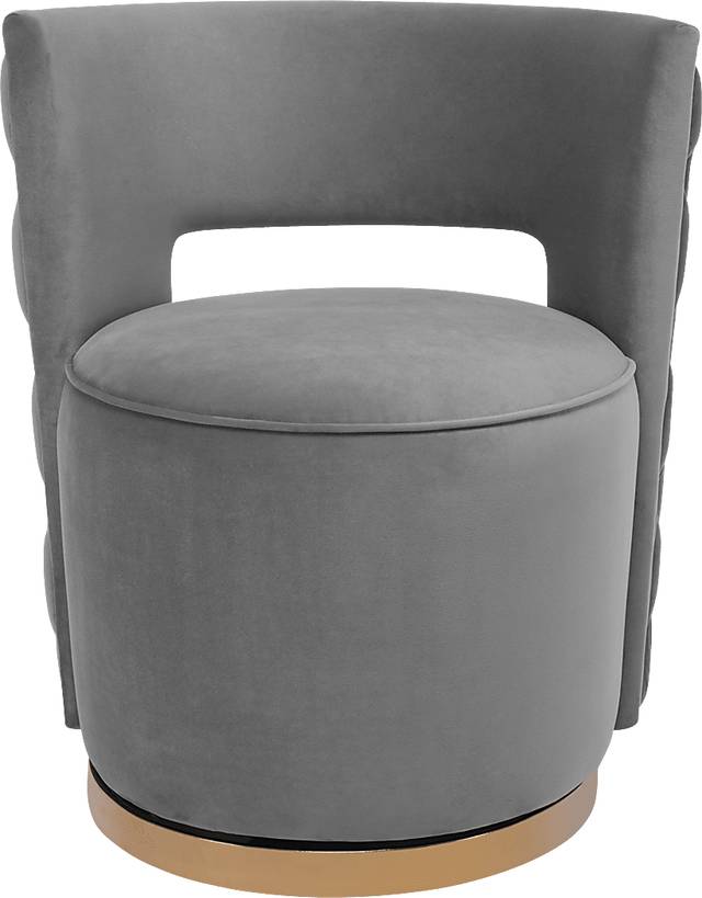 Arelia Lynn Gray Accent Chair - Thumbnail - Image 2