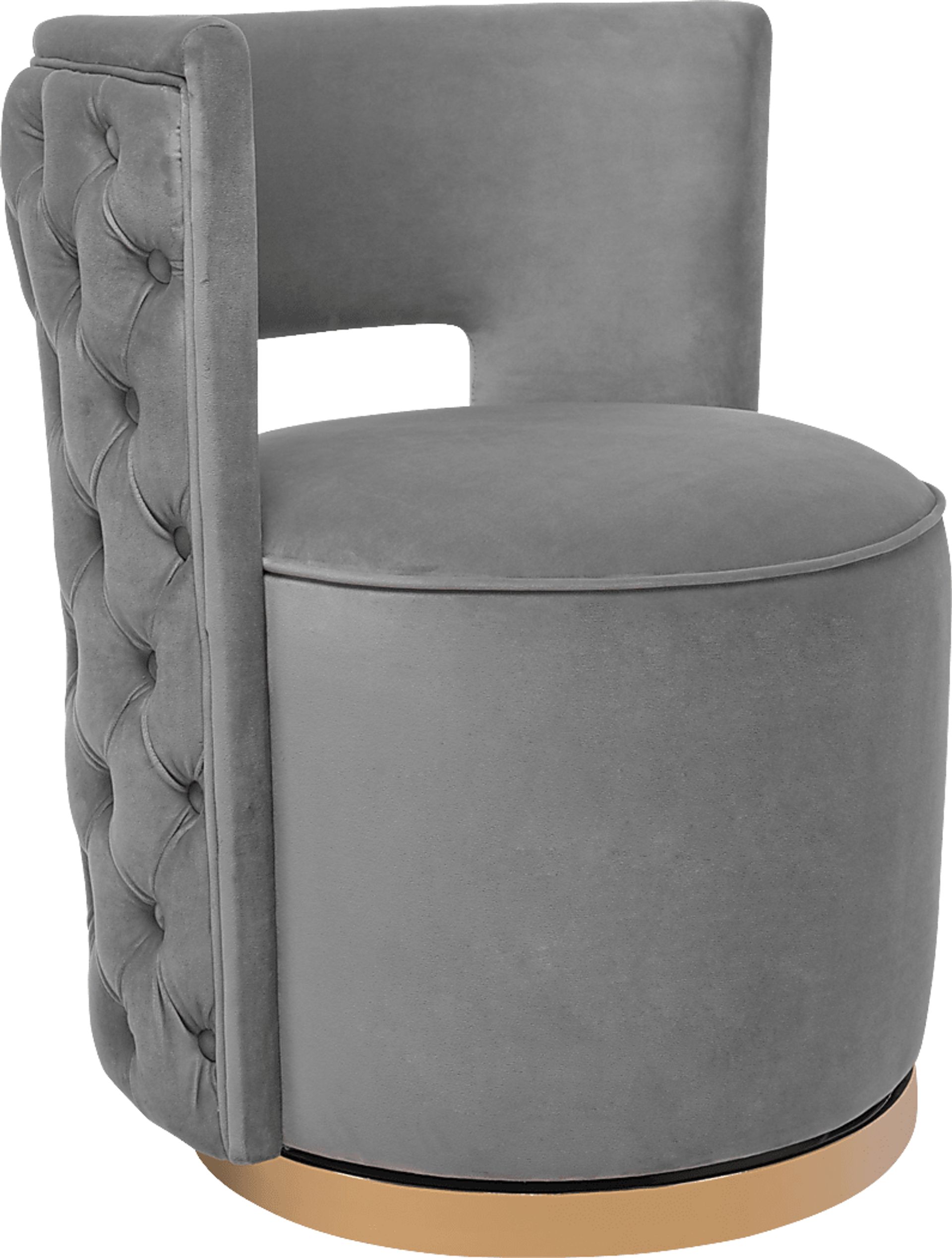 Arelia Lynn Gray Accent Chair - Image 1