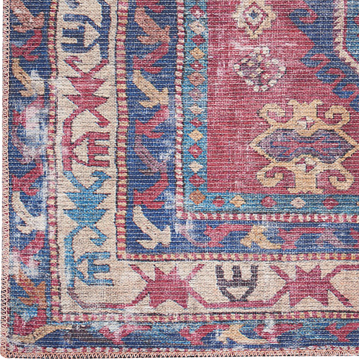 Arella Lynn Navy,Red Blue,Red Rugs | Rooms to Go