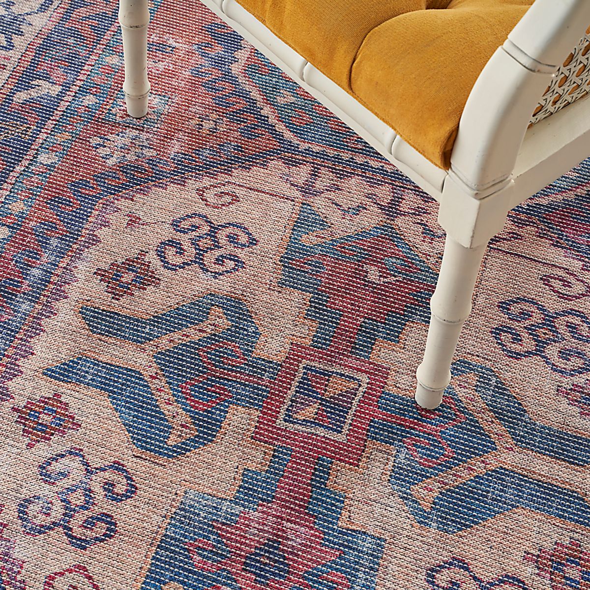 Arella Lynn Navy,Red Blue,Red Rugs | Rooms to Go