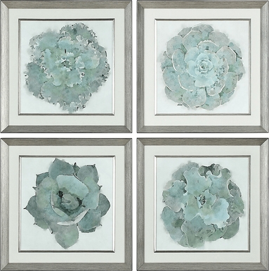 Arely Green Set of 4 Artwork