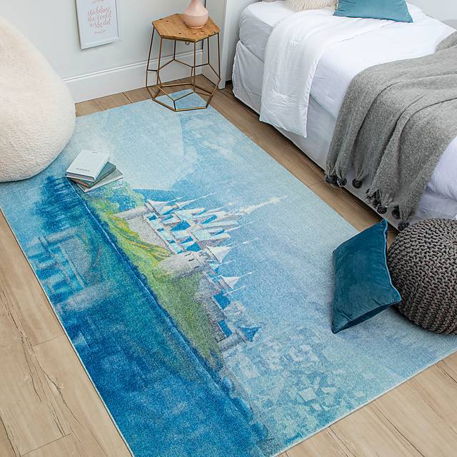 Kids Disney's Arendelle On The Lake Blue 8' x 10' Rug - Thumbnail - Image 5