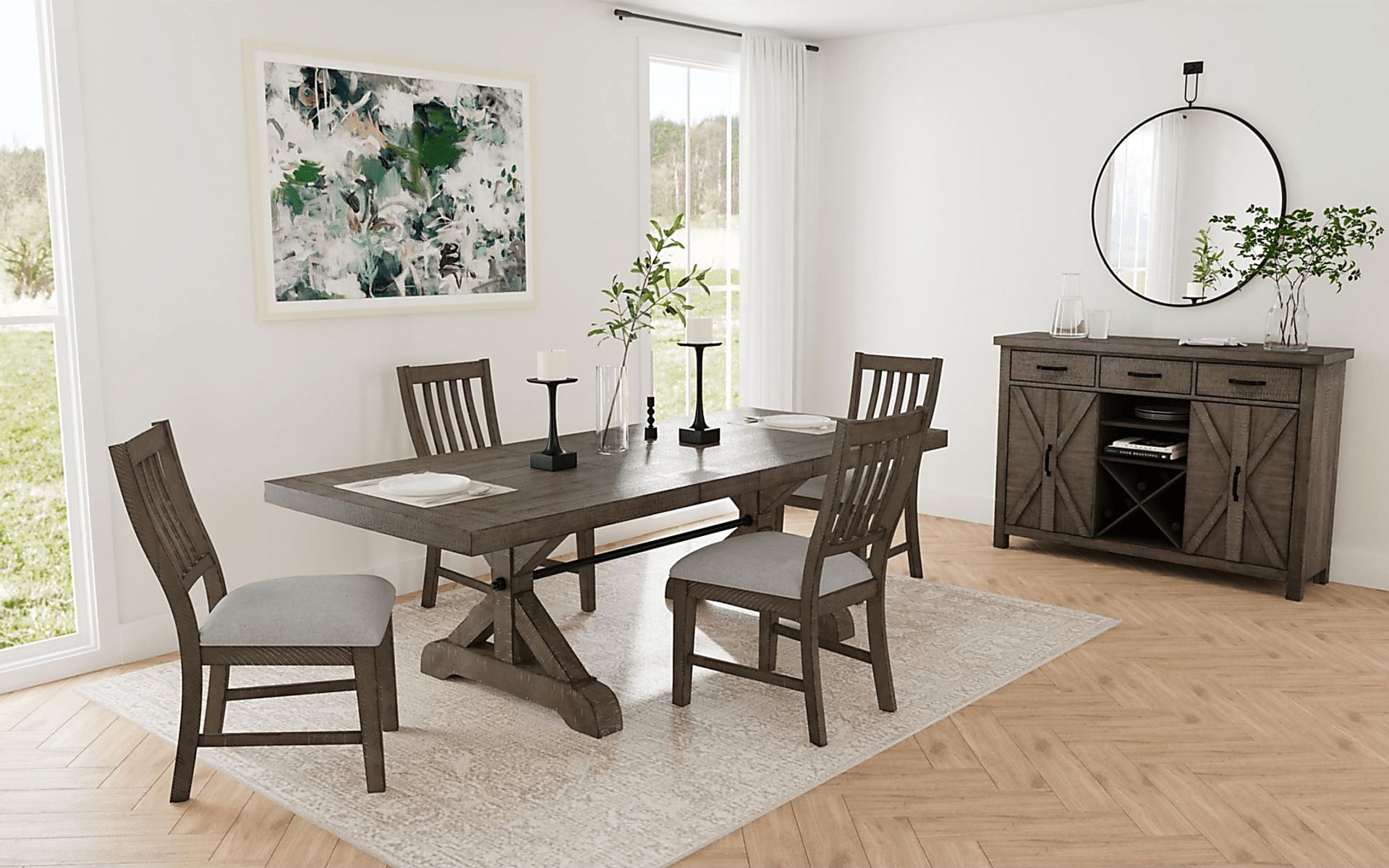 Arevig Brown Side Chair, Set of 2 - Image 2