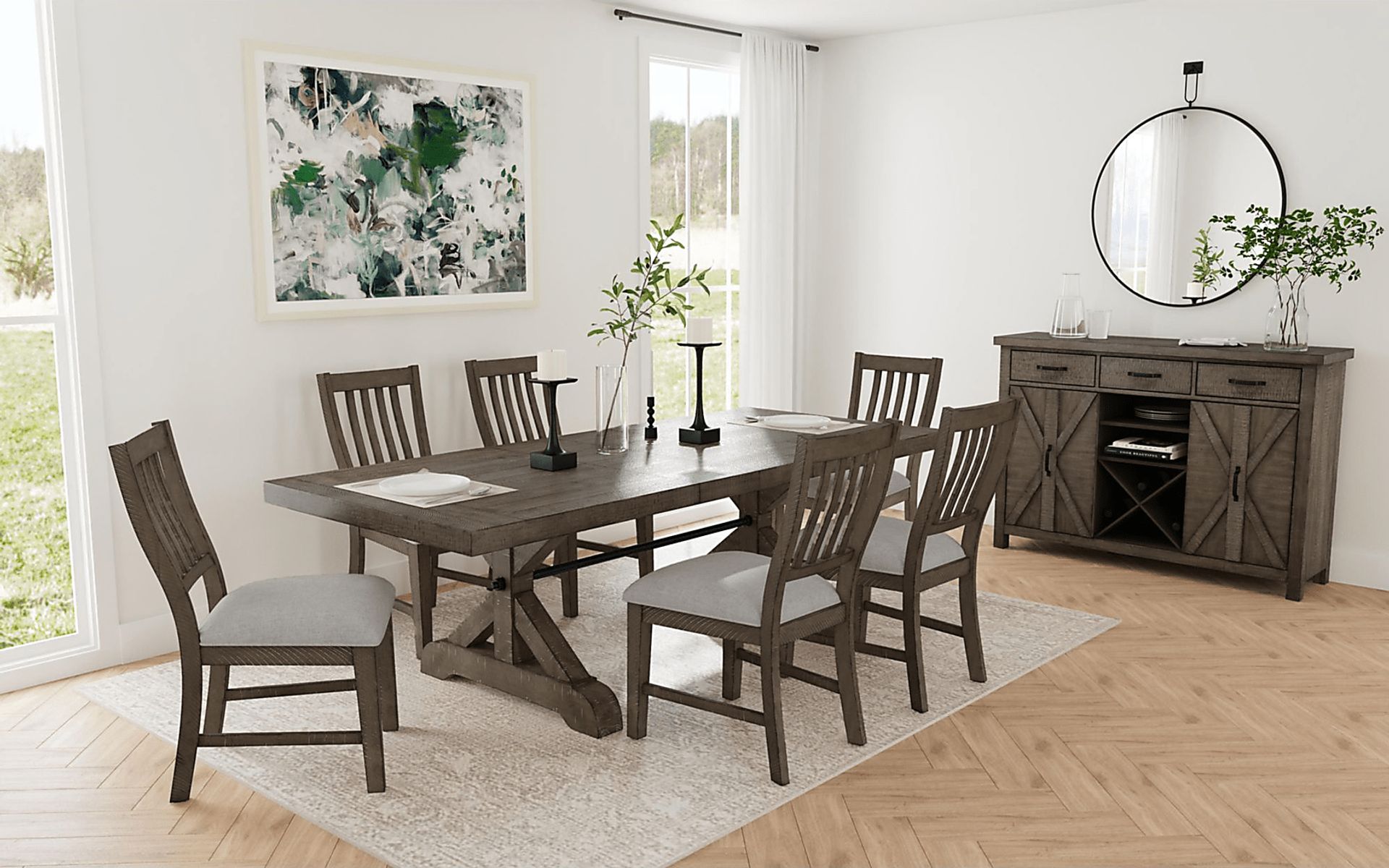 Arevig Brown Side Chair, Set of 2 - Image 3