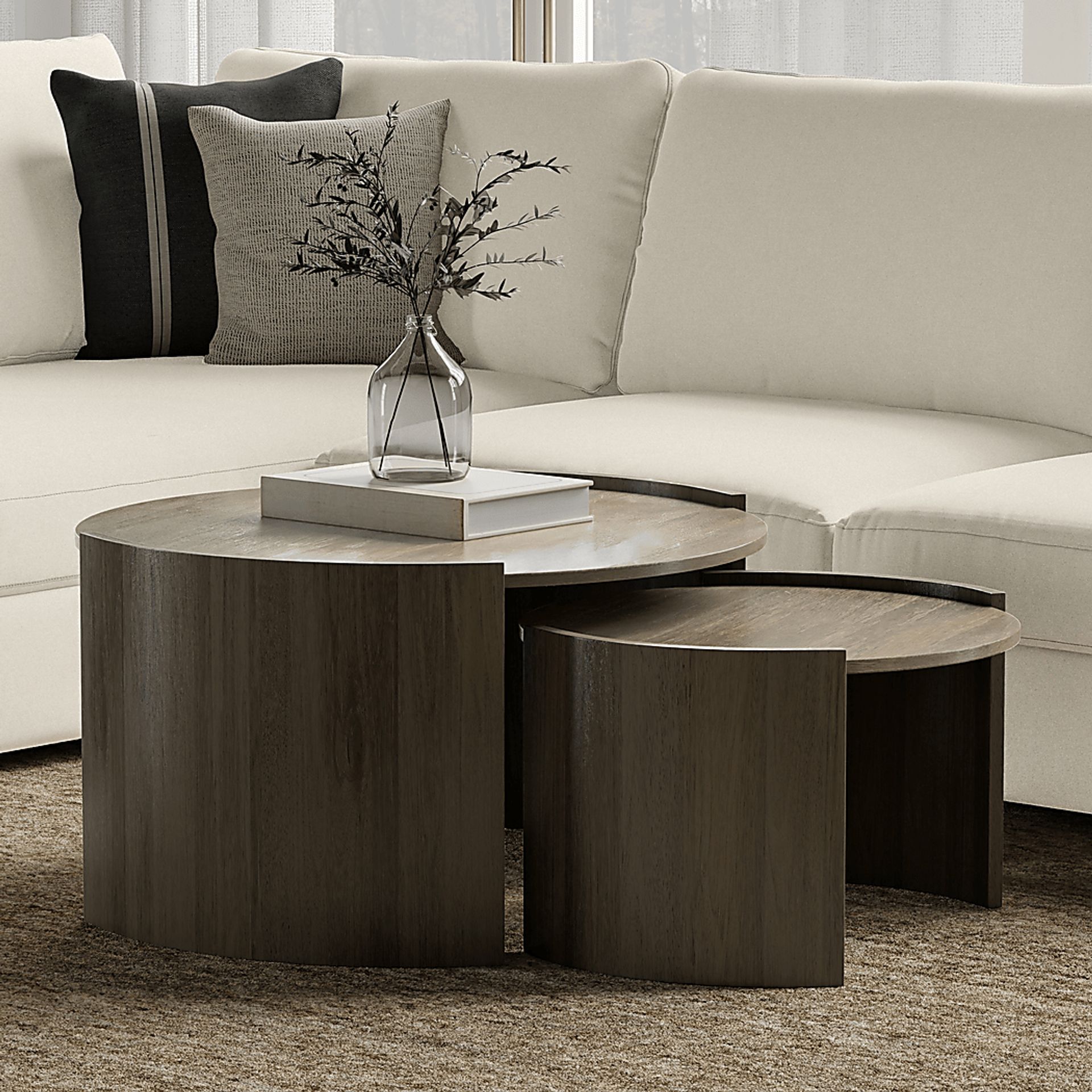 Arezu Gray Nesting Table - Image 2