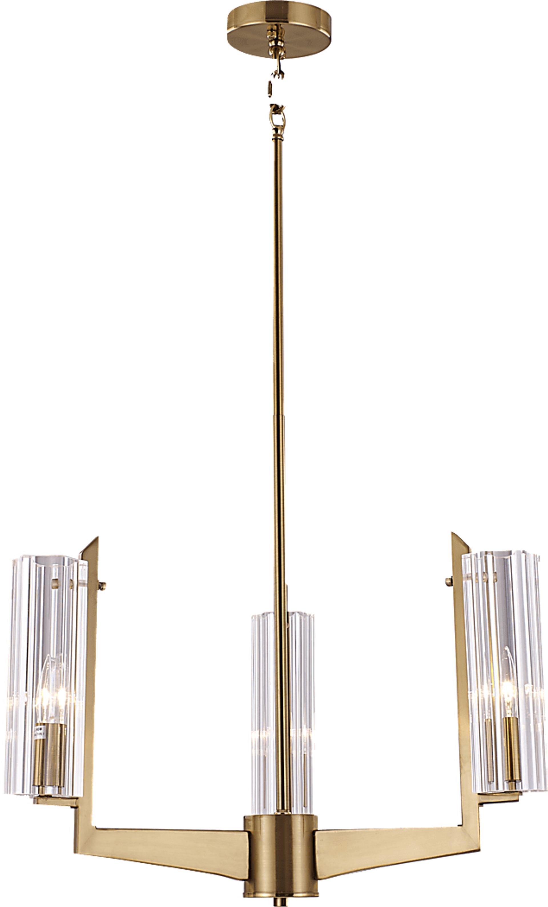 Argaus Lane Brass Chandelier - Image 1
