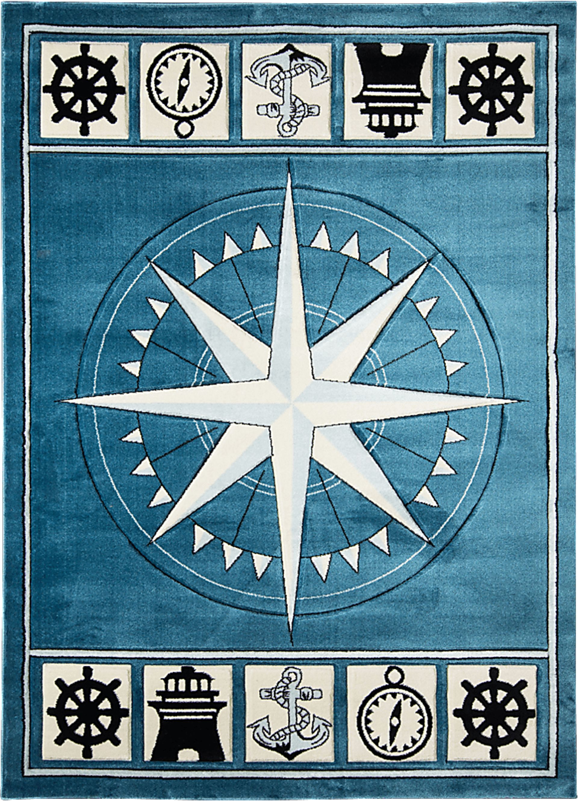 Argelia Blue 5' x 7'3 Rug - Image 1