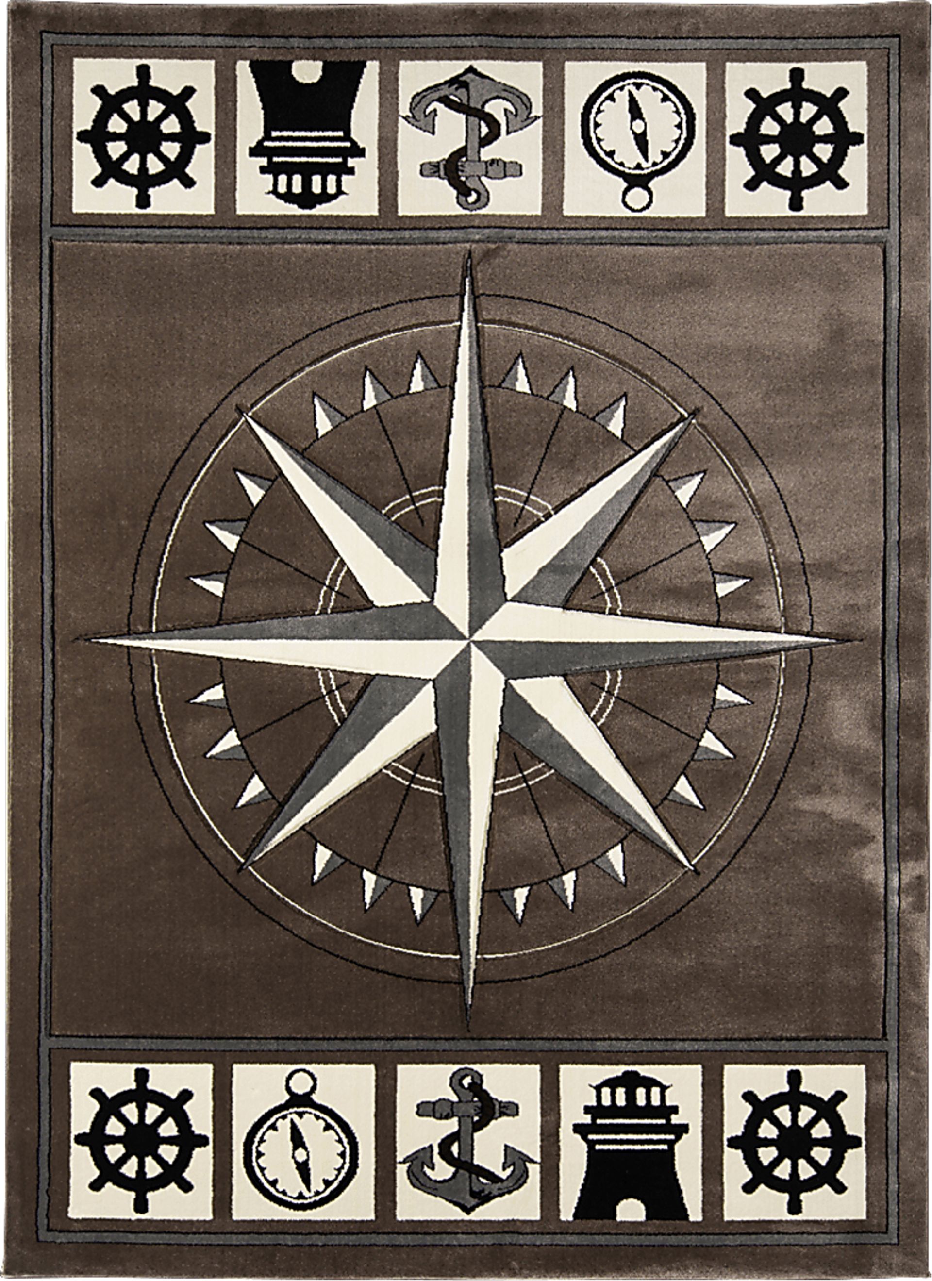 Argelia Brown 5' x 7'3 Rug - Image 1