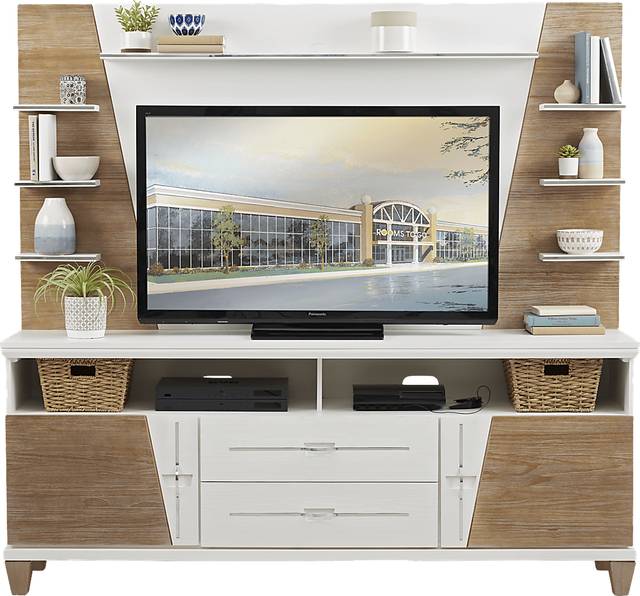 Argento Pecan 2 Pc Wall Unit - Thumbnail - Image 1