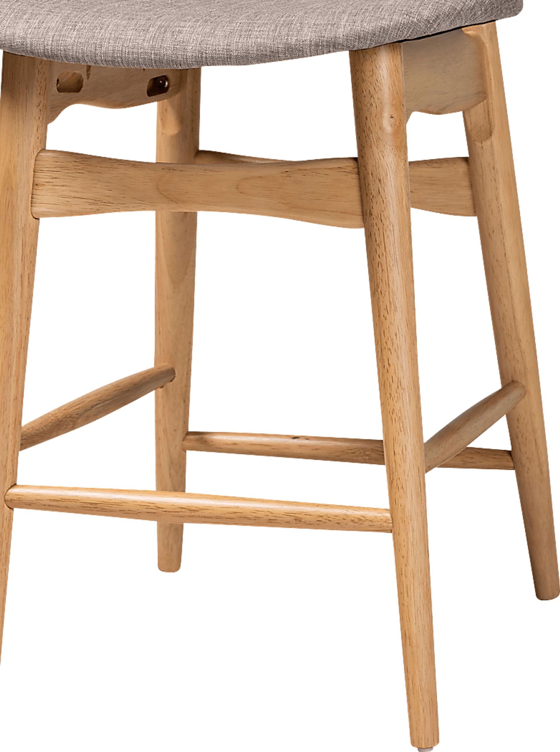 Argilla Light Brown Counter Stool, Set of 2 - Image 7