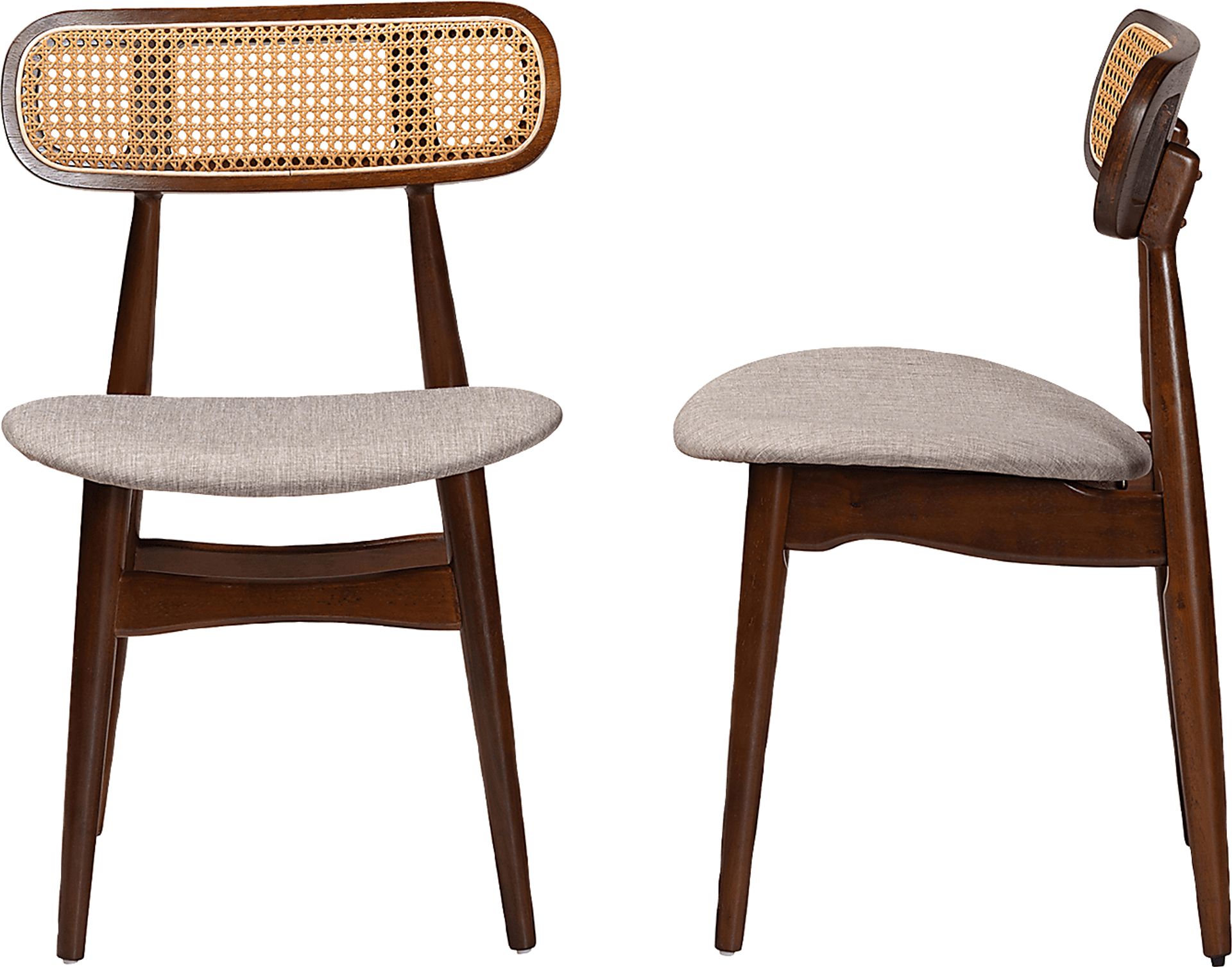 Argilla Walnut Brown Side Chair, Set of 2 - Image 6