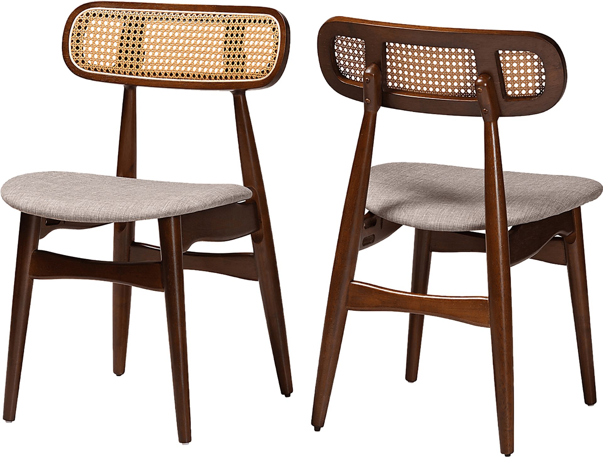 Argilla Walnut Brown Side Chair, Set of 2 - Image 1