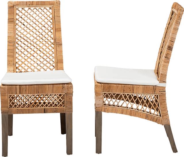 Argolana I Brown Side Chair Set of 2 - Thumbnail - Image 4