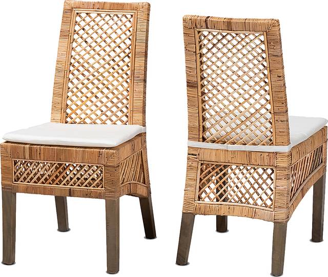 Argolana I Brown Side Chair, Set of 2 - Thumbnail - Image 1