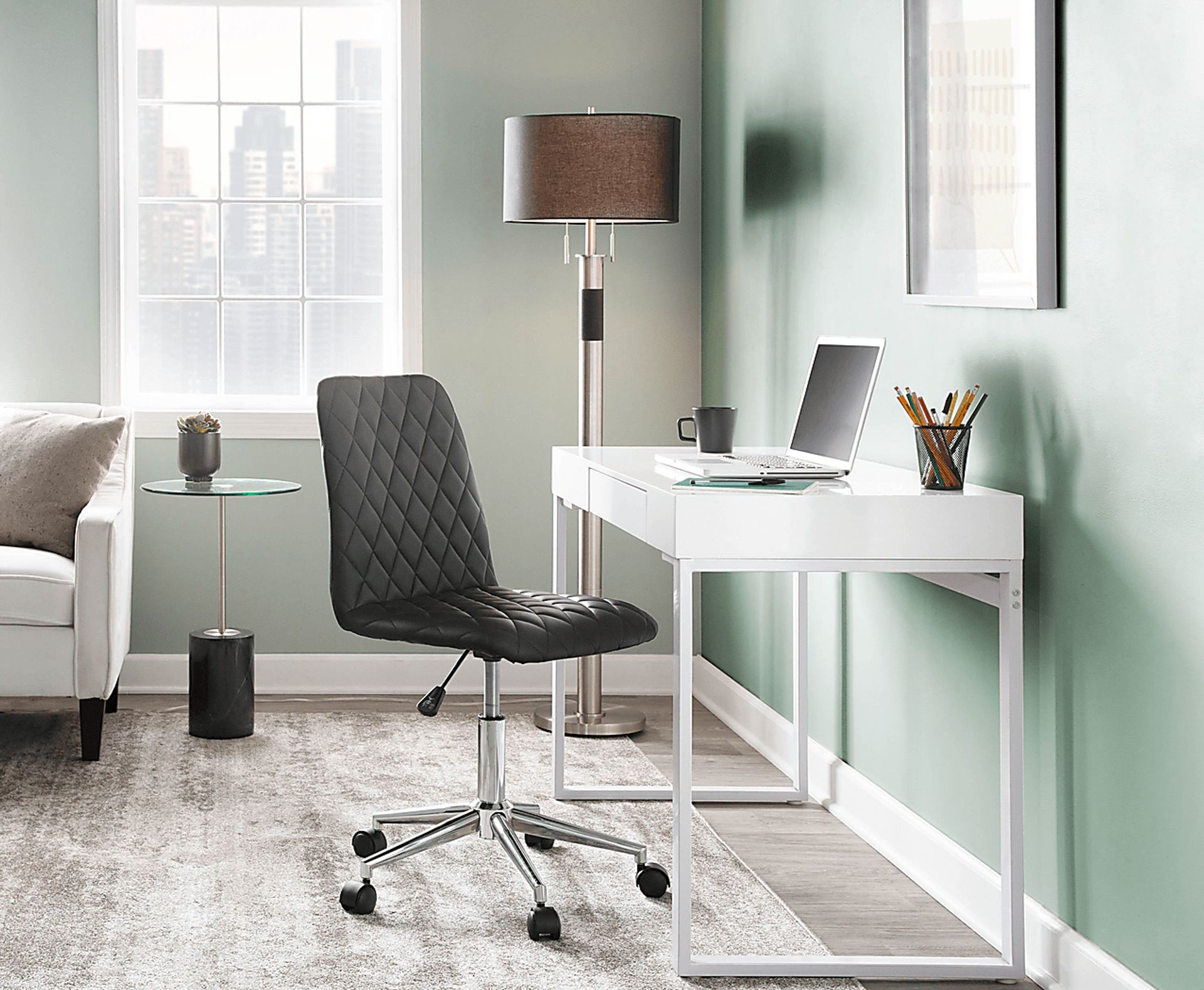 Argos Lane White Desk - Image 8