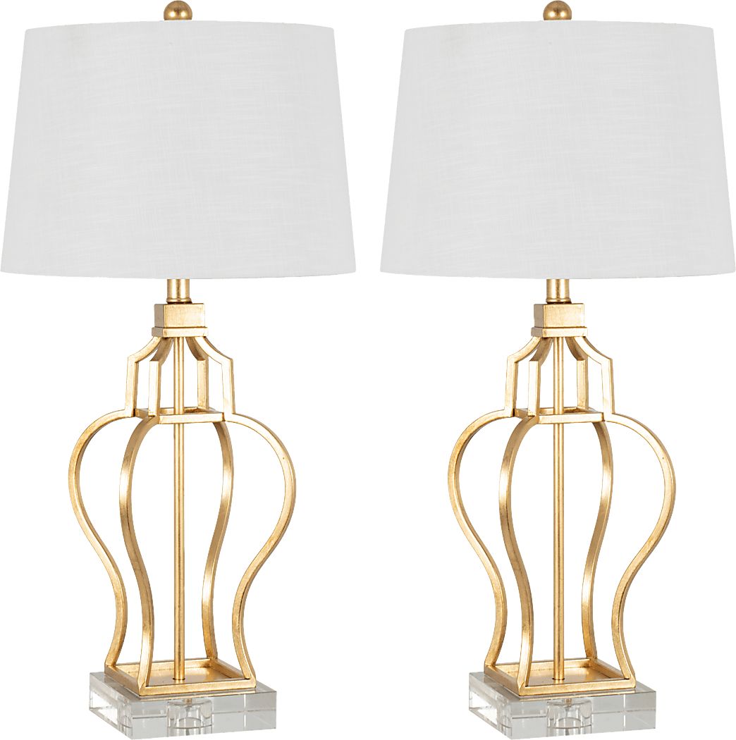 Argyle Boulevard Gold Table Lamps, Set of 2