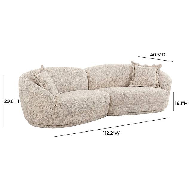 Argyll Beige 2 Pc Sectional - Thumbnail - Image 6