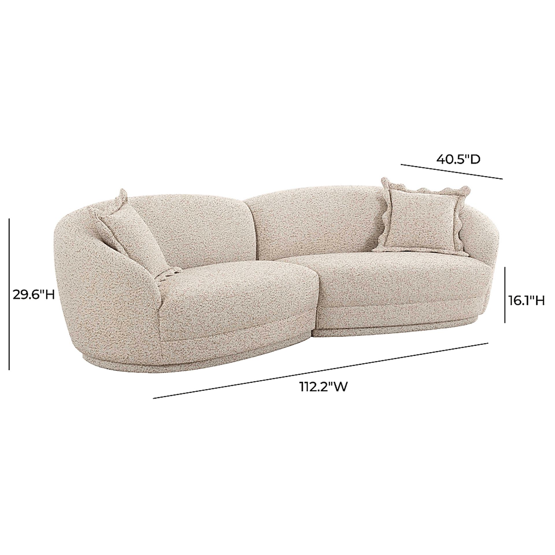 Argyll Beige 2 Pc Sectional - Image 6