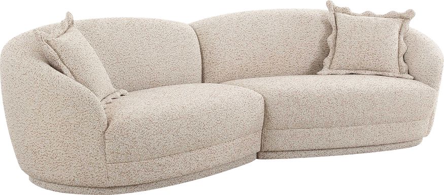 Argyll Beige 2 Pc Sectional
