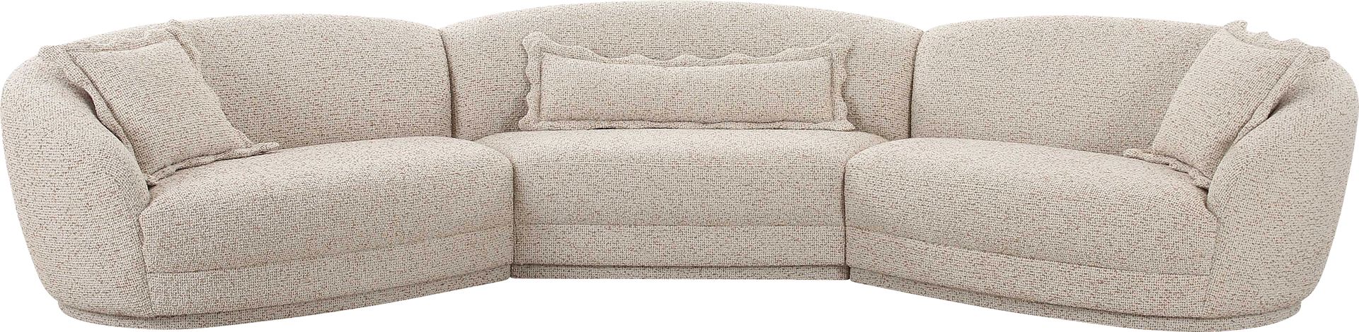 Argyll Beige 3 Pc Sectional - Image 3