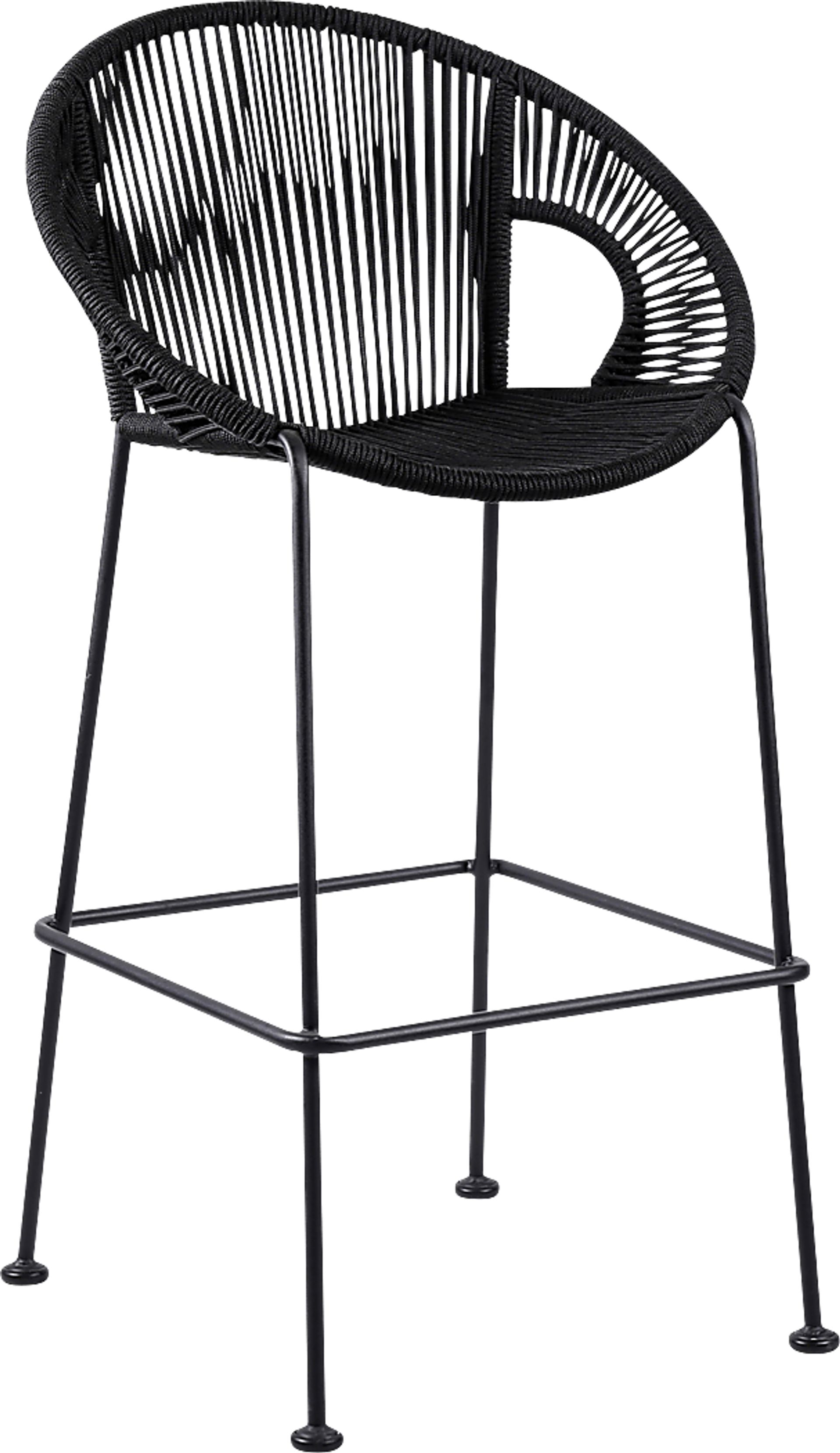 Ariael Black Outdoor Barstool - Image 1