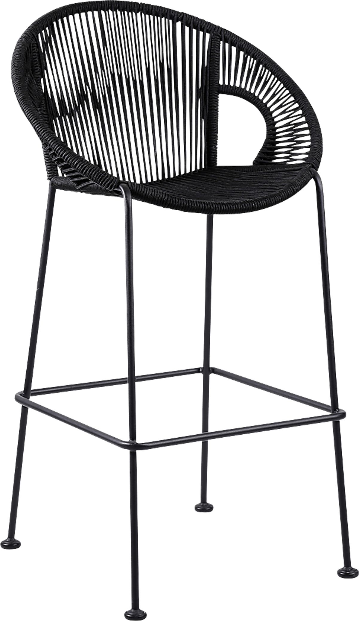 Ariael Black Black,Colors Outdoor Barstool | Rooms to Go