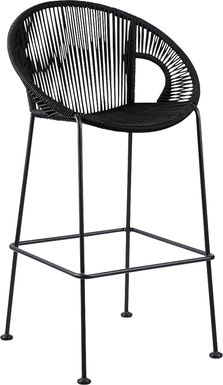 Ariael Black Outdoor Counter Height Stool