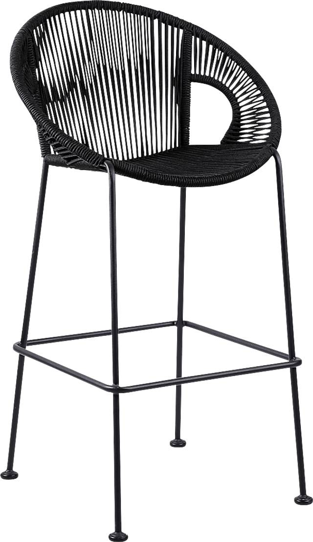 Ariael Black Outdoor Counter Height Stool - Thumbnail - Image 1