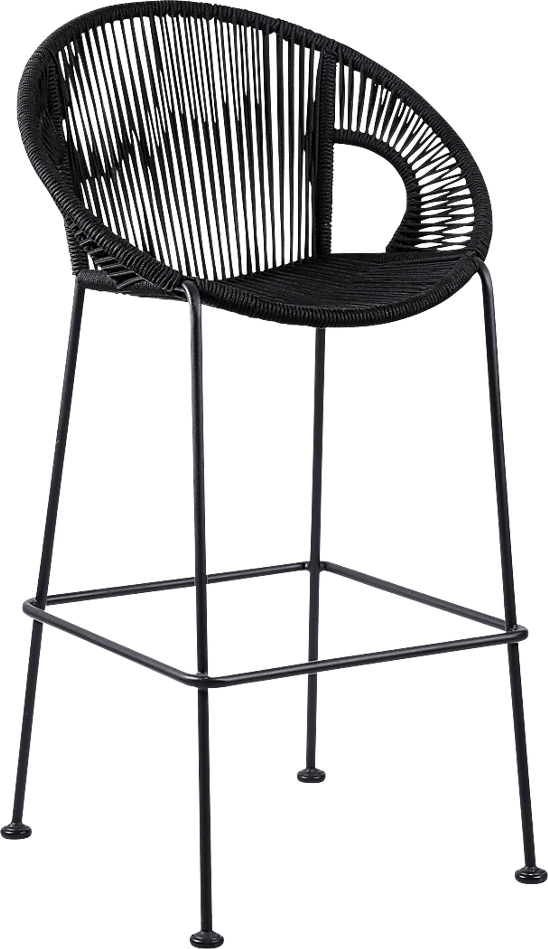 Ariael Black Outdoor Counter Height Stool - Image 1