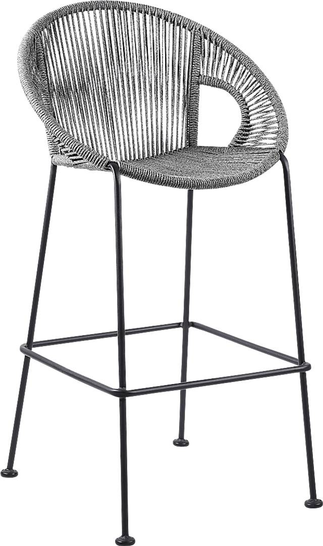 Ariael Gray Outdoor Barstool - Thumbnail - Image 1