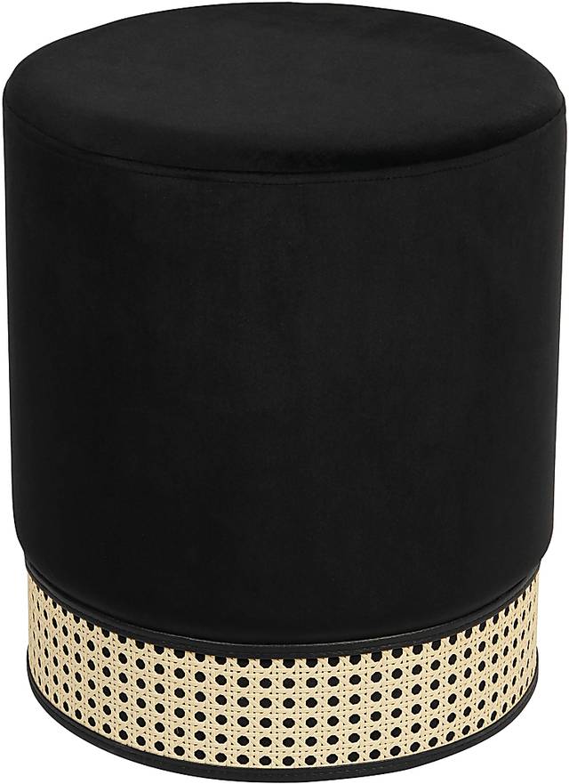 Arielan Black Ottoman - Thumbnail - Image 2